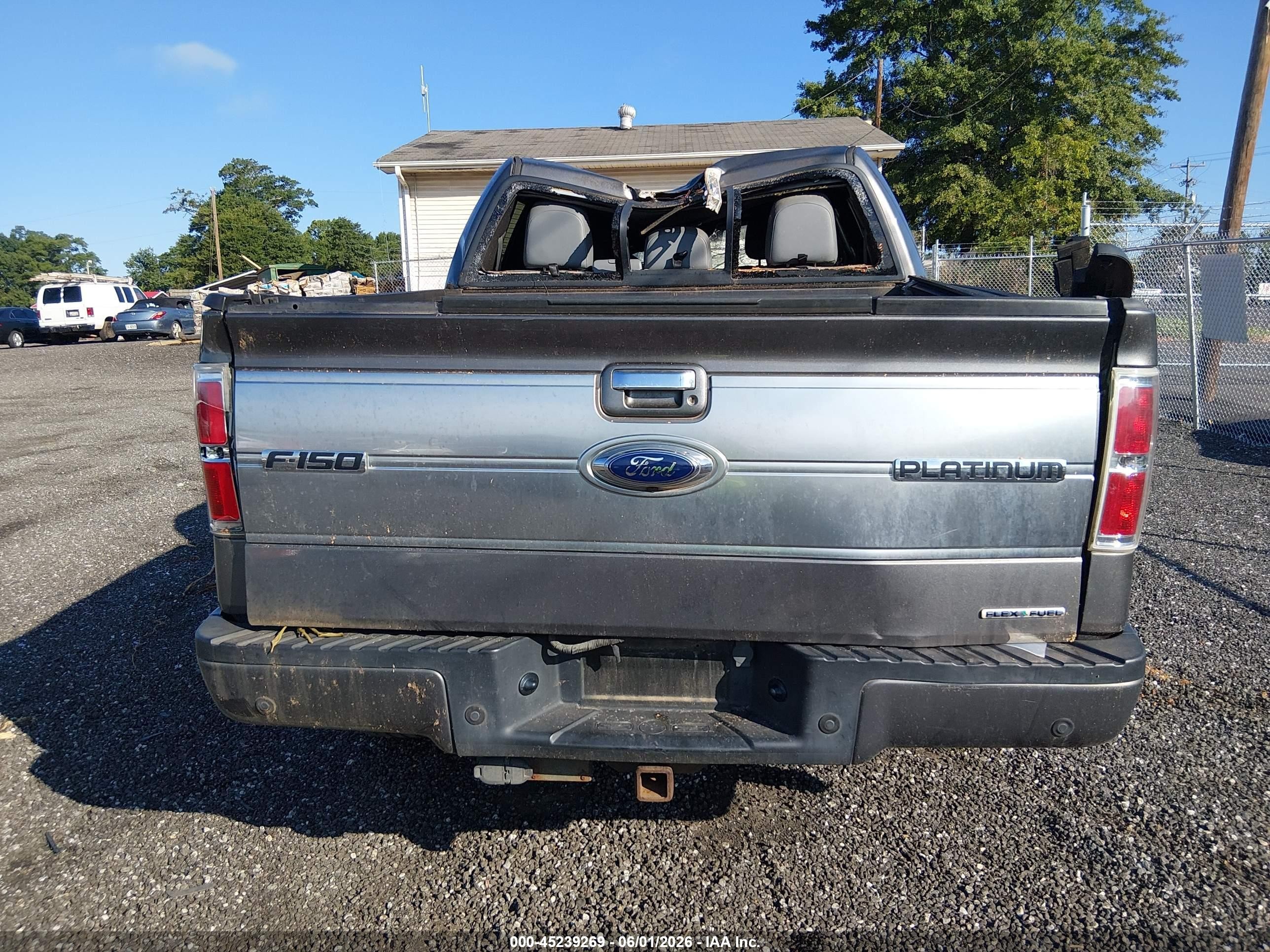 2011 Ford F-150 Platinum Gray vin: 1FTFW1CF8BFA33424