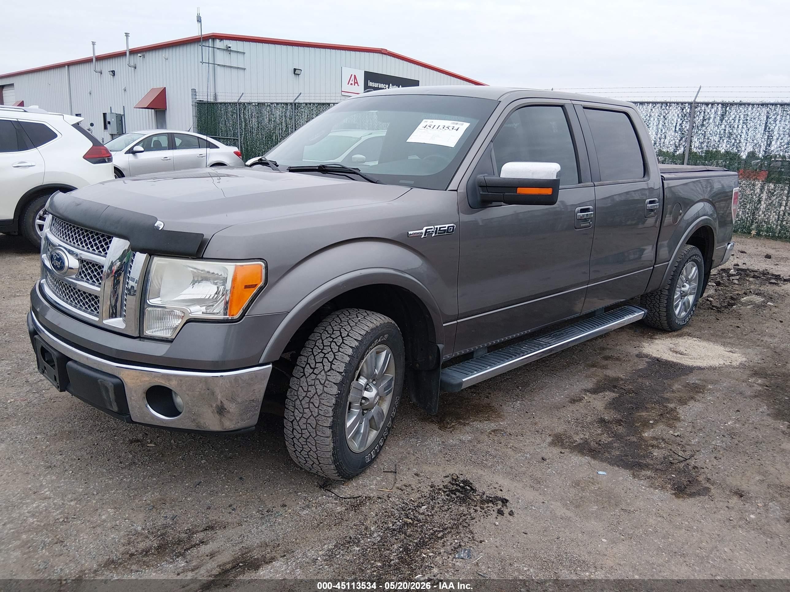 2011 Ford F-150 Lariat Gray vin: 1FTFW1CF8BFA61546