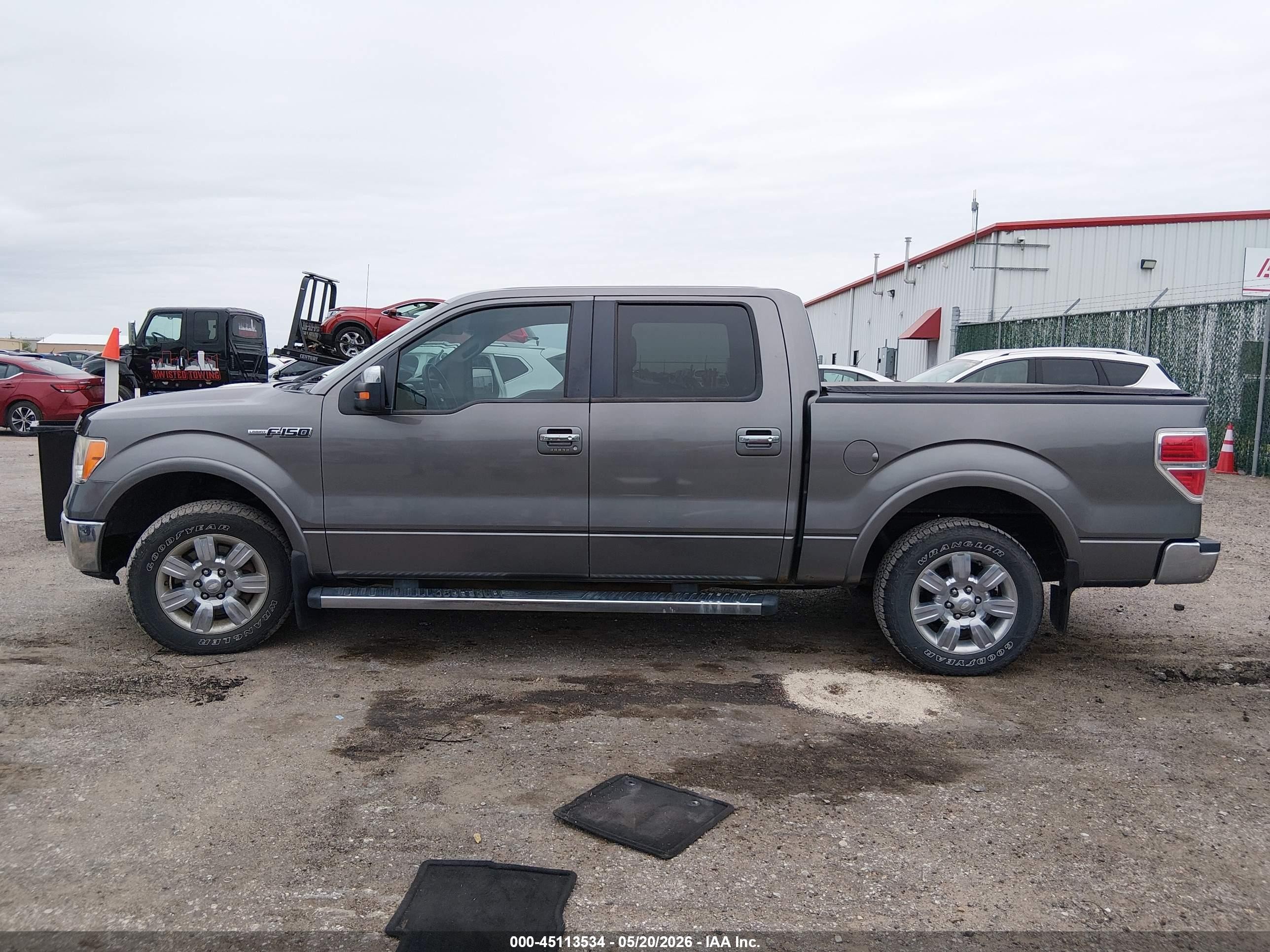 2011 Ford F-150 Lariat Gray vin: 1FTFW1CF8BFA61546