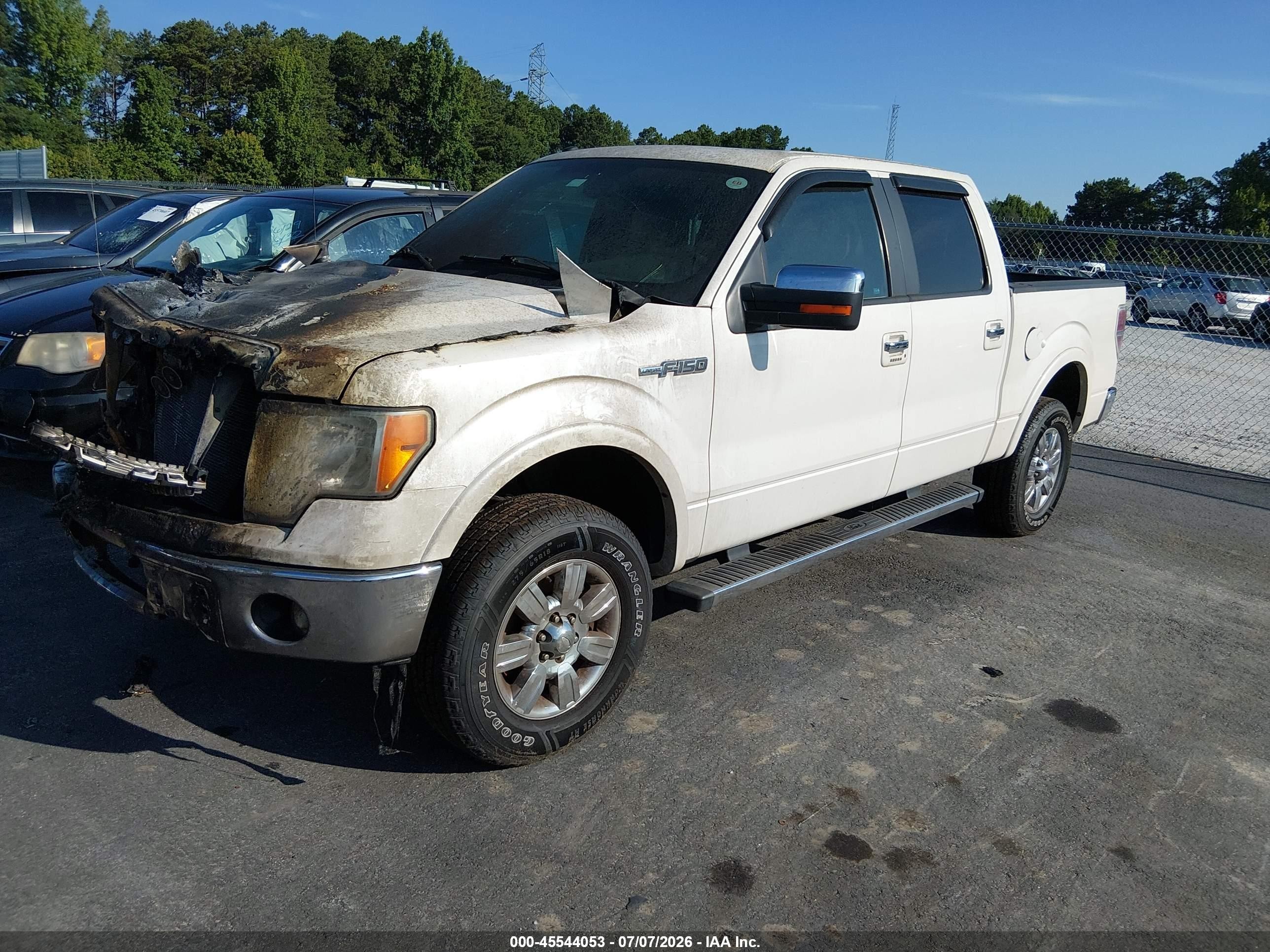 2012 Ford F-150 Lariat Белый vin: 1FTFW1CF8CFB62281