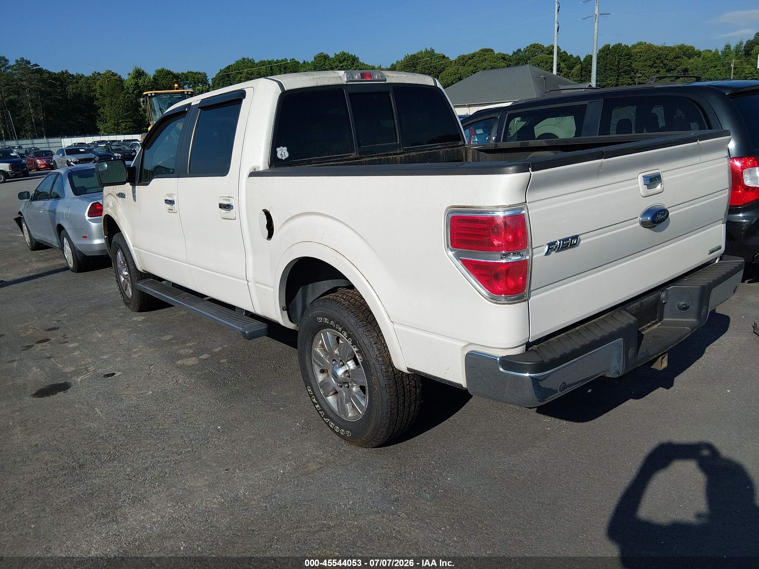 2012 Ford F-150 Lariat Белый vin: 1FTFW1CF8CFB62281