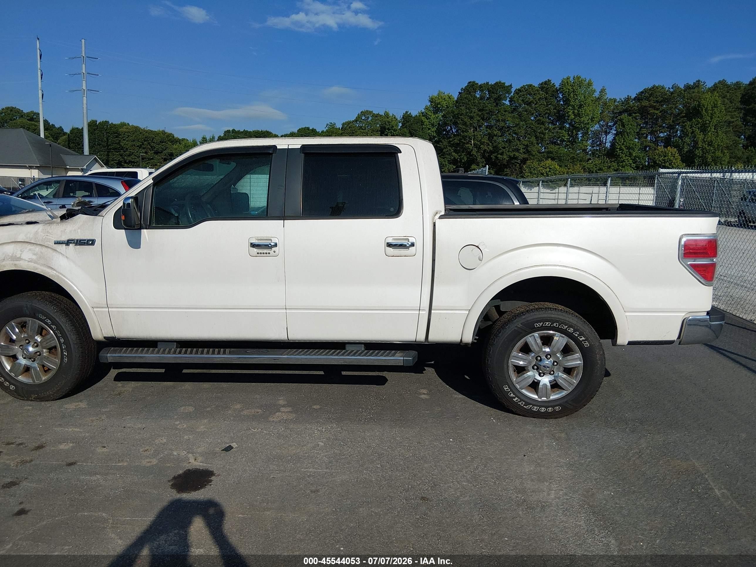 2012 Ford F-150 Lariat Белый vin: 1FTFW1CF8CFB62281