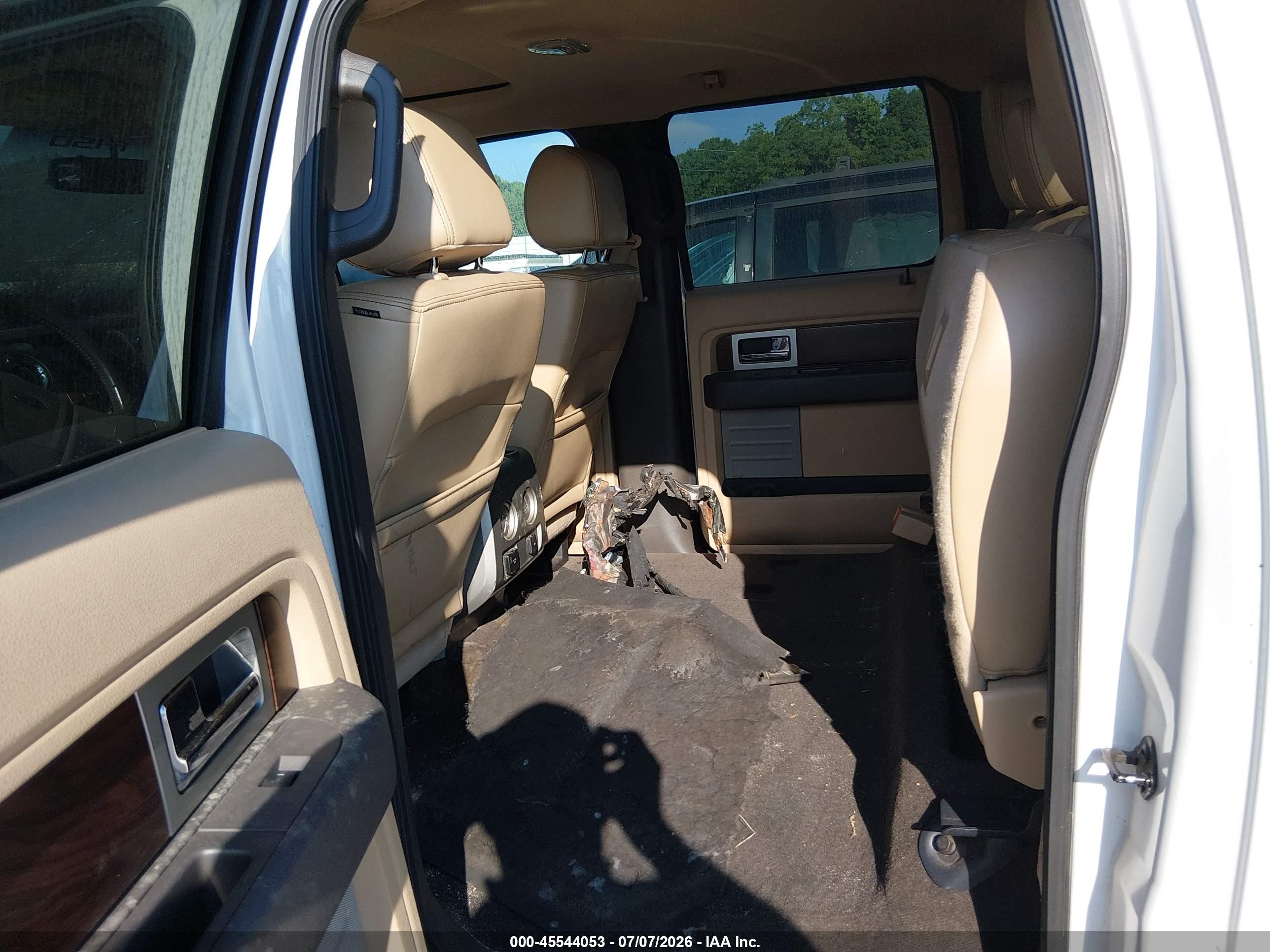 2012 Ford F-150 Lariat Белый vin: 1FTFW1CF8CFB62281