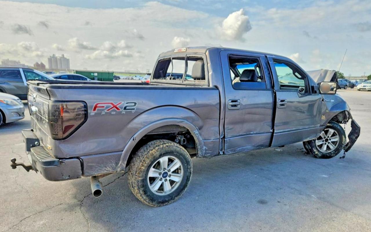 2012 Ford F150 Supercrew Gray vin: 1FTFW1CF8CKD71639
