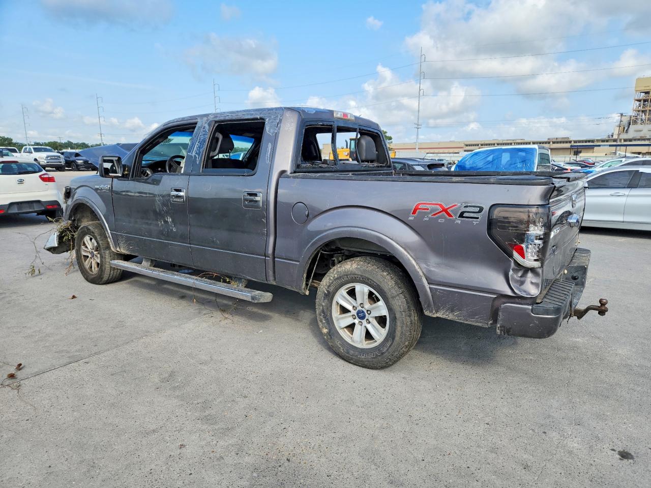 2012 Ford F150 Supercrew Gray vin: 1FTFW1CF8CKD71639