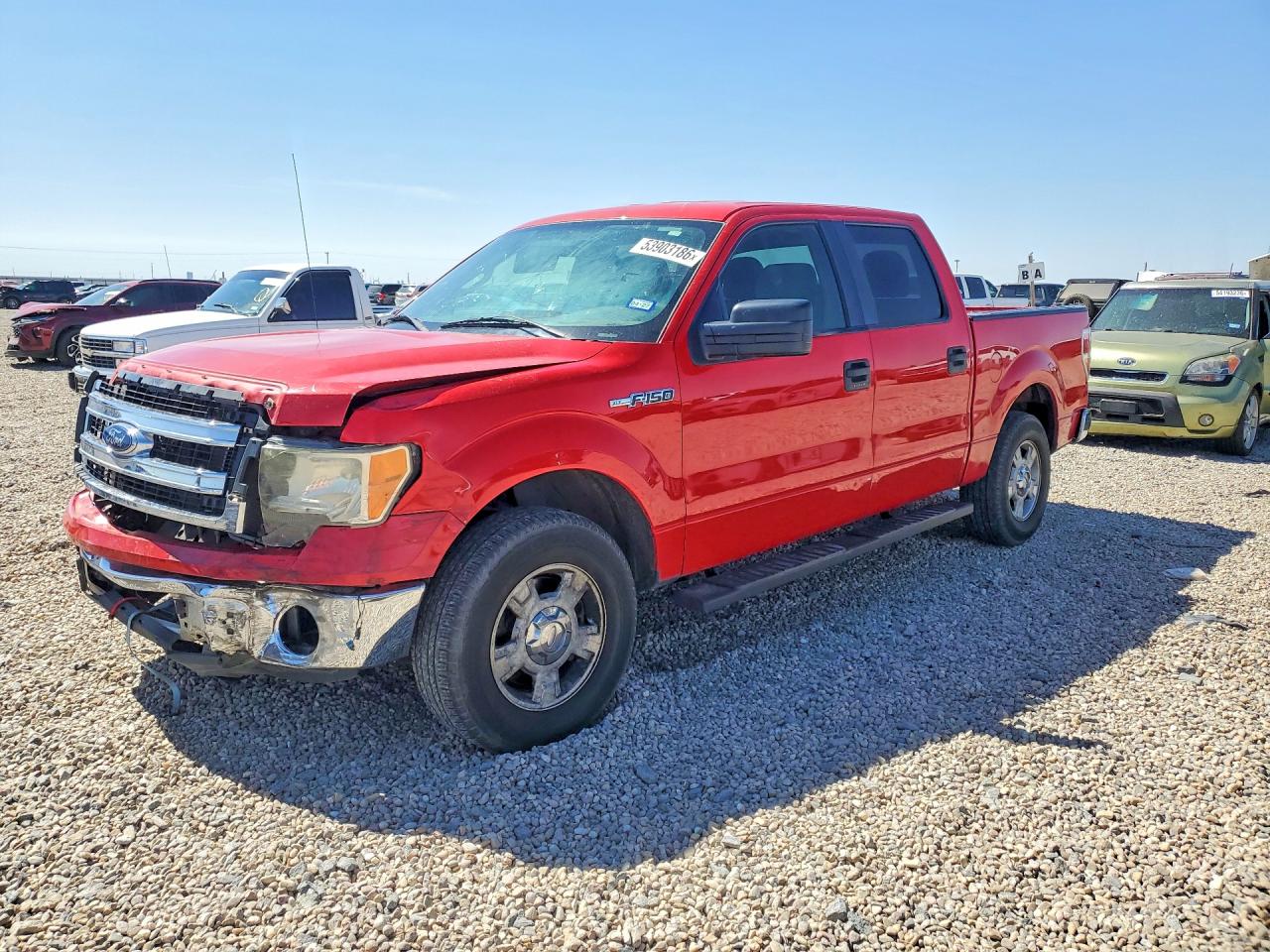 2013 Ford F150 Supercrew Red vin: 1FTFW1CF8DKE05516