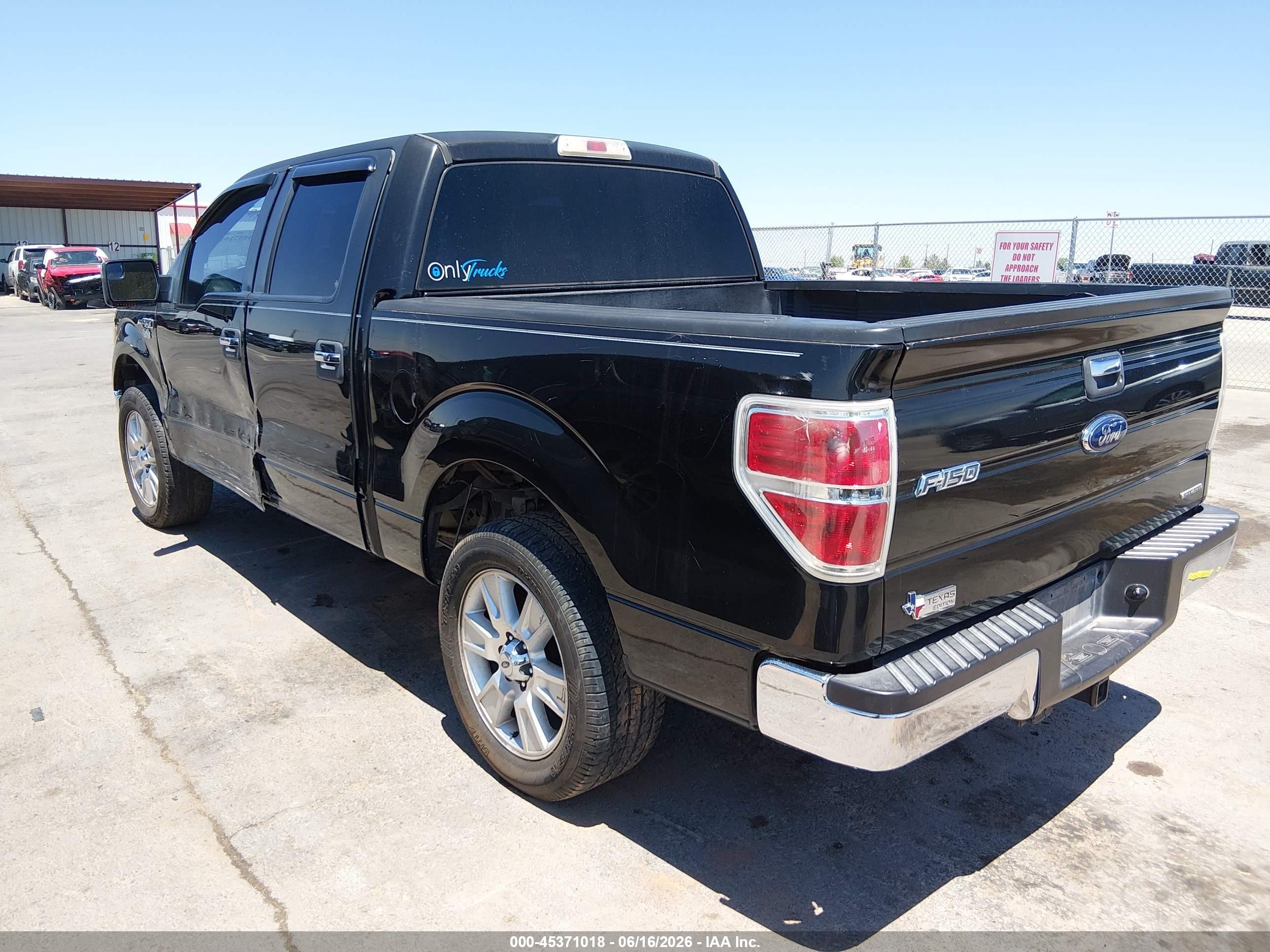 2013 Ford F-150 Xlt Черный vin: 1FTFW1CF8DKE10389