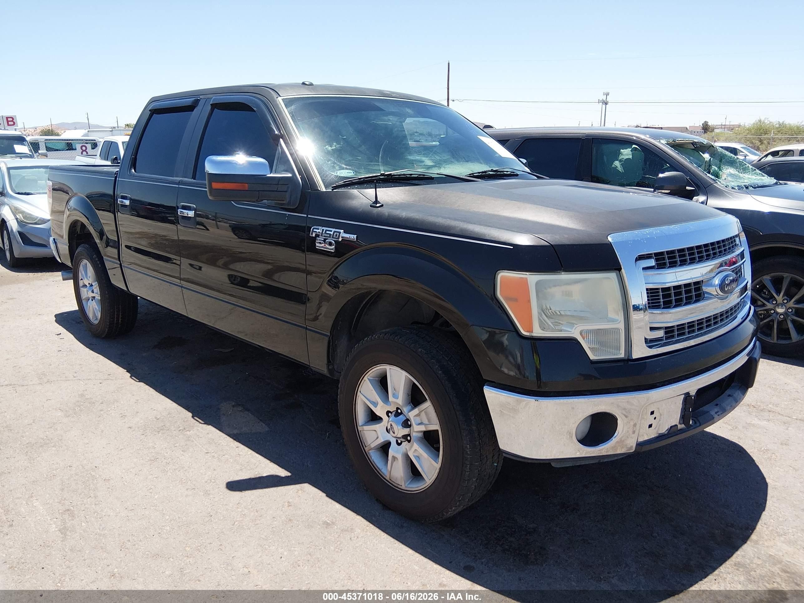 2013 Ford F-150 Xlt Черный vin: 1FTFW1CF8DKE10389