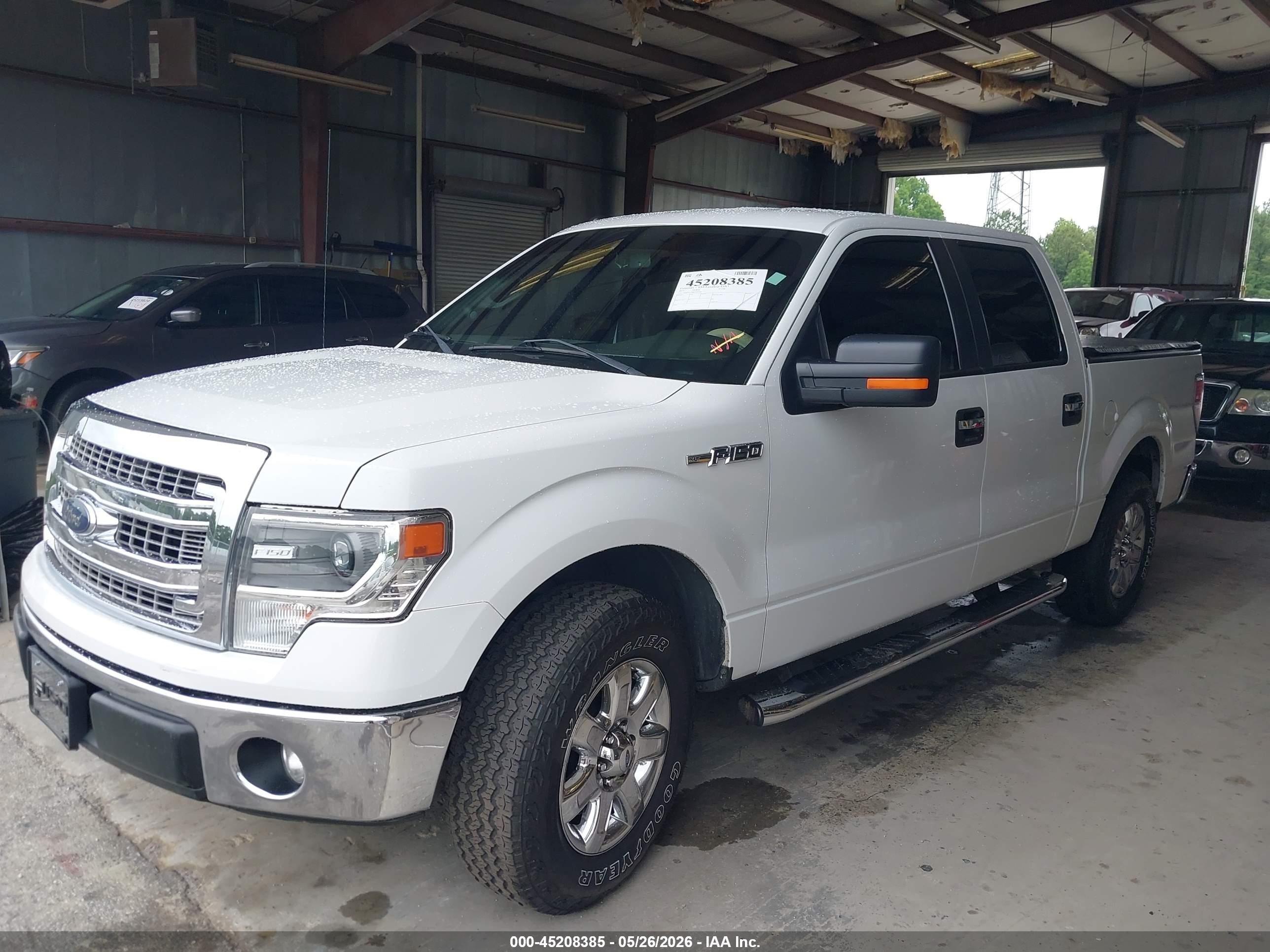2014 Ford F-150 Xlt White vin: 1FTFW1CF8EFA58263