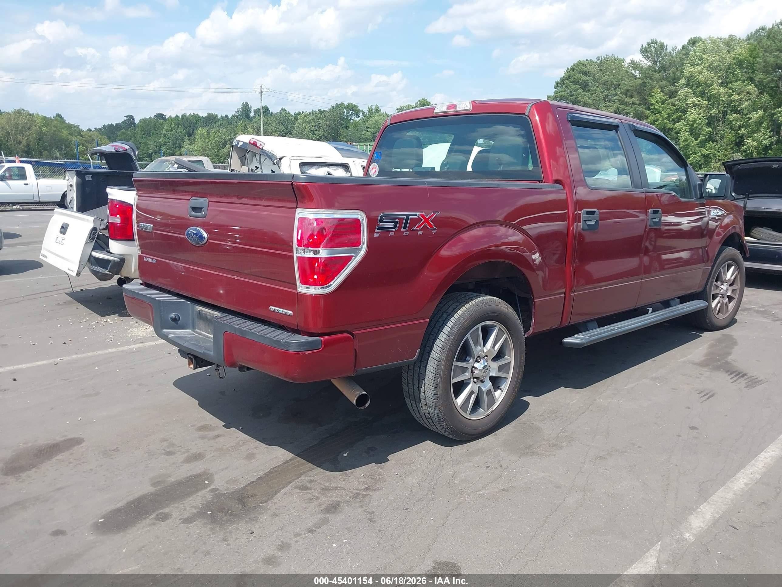 2014 Ford F-150 Stx Maroon vin: 1FTFW1CF8EKF50928