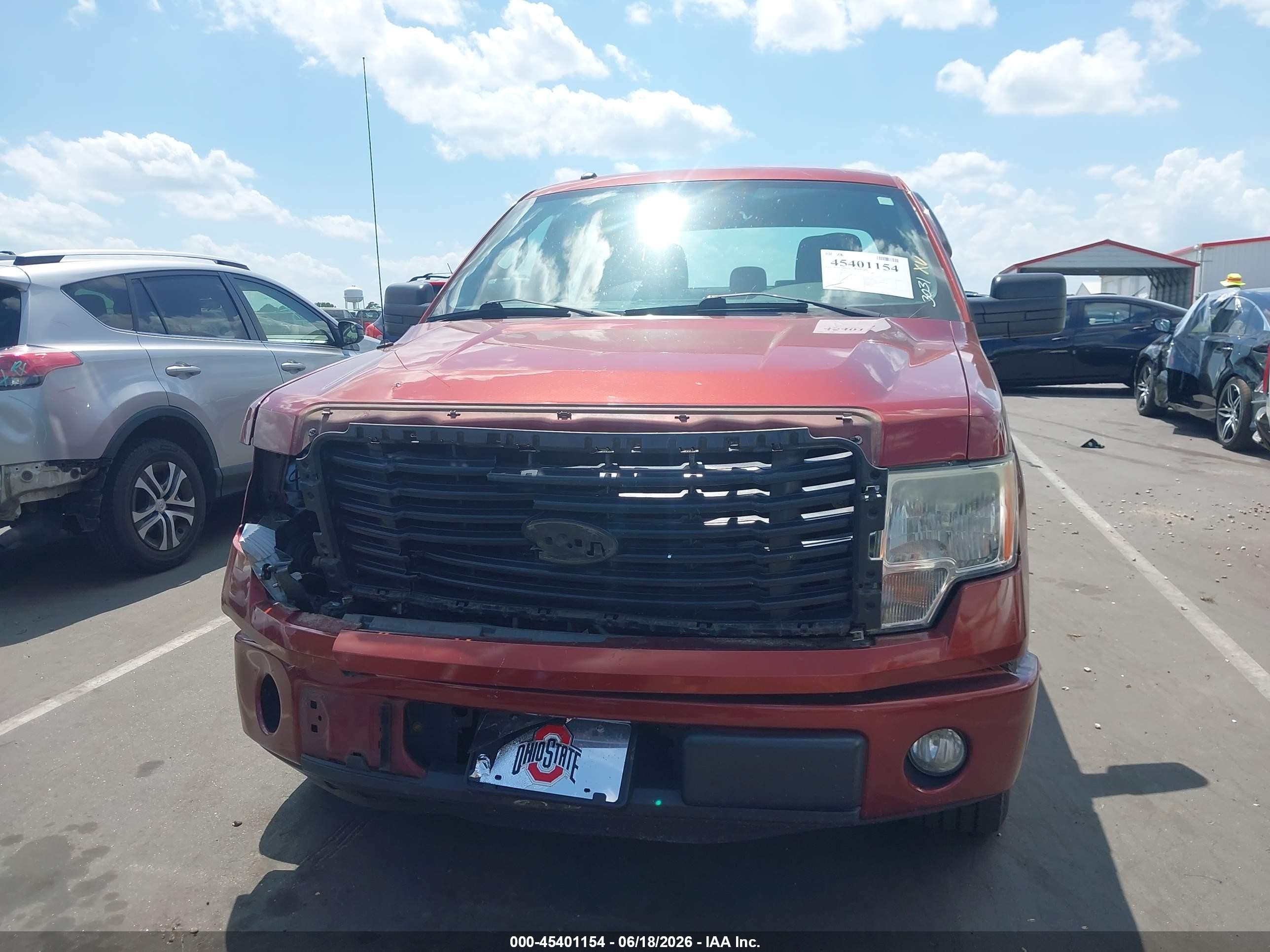 2014 Ford F-150 Stx Maroon vin: 1FTFW1CF8EKF50928