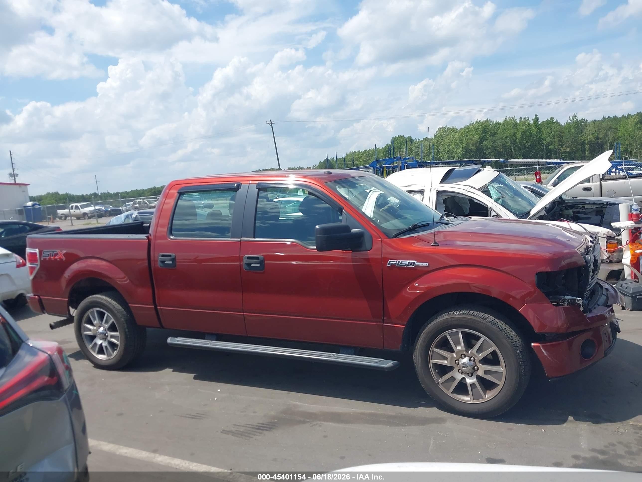2014 Ford F-150 Stx Maroon vin: 1FTFW1CF8EKF50928