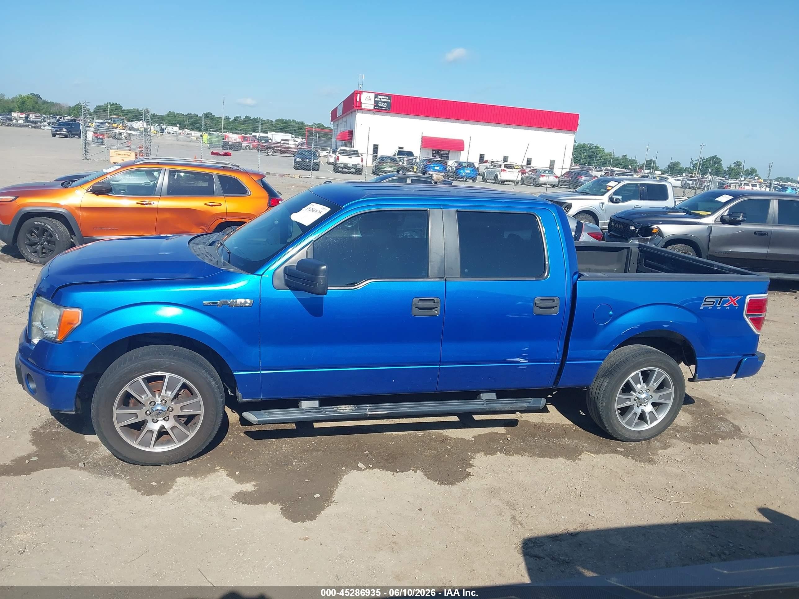 2014 Ford F-150 Stx Blue vin: 1FTFW1CF8EKF68992