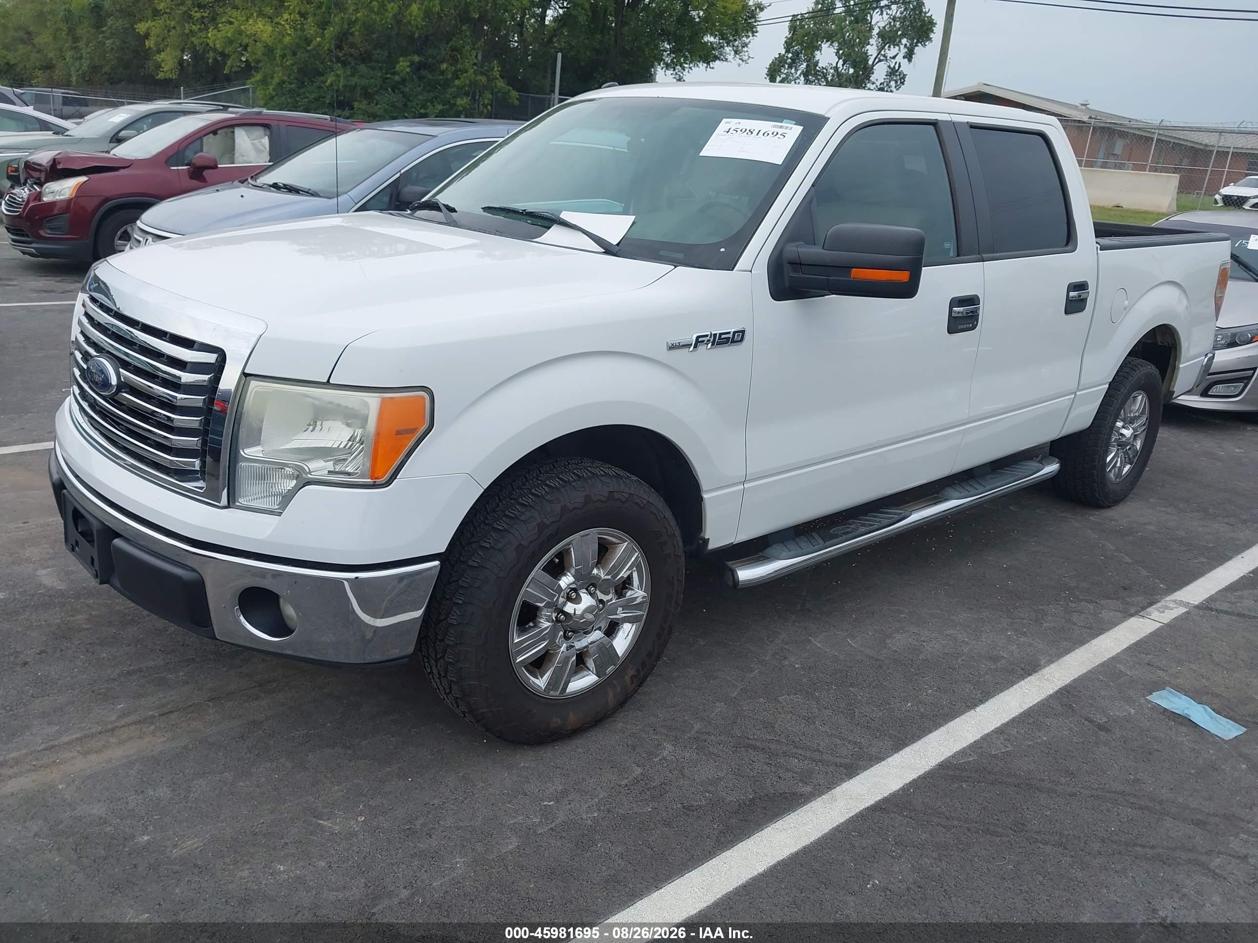 2011 Ford F-150 Xlt White vin: 1FTFW1CF9BFA16518