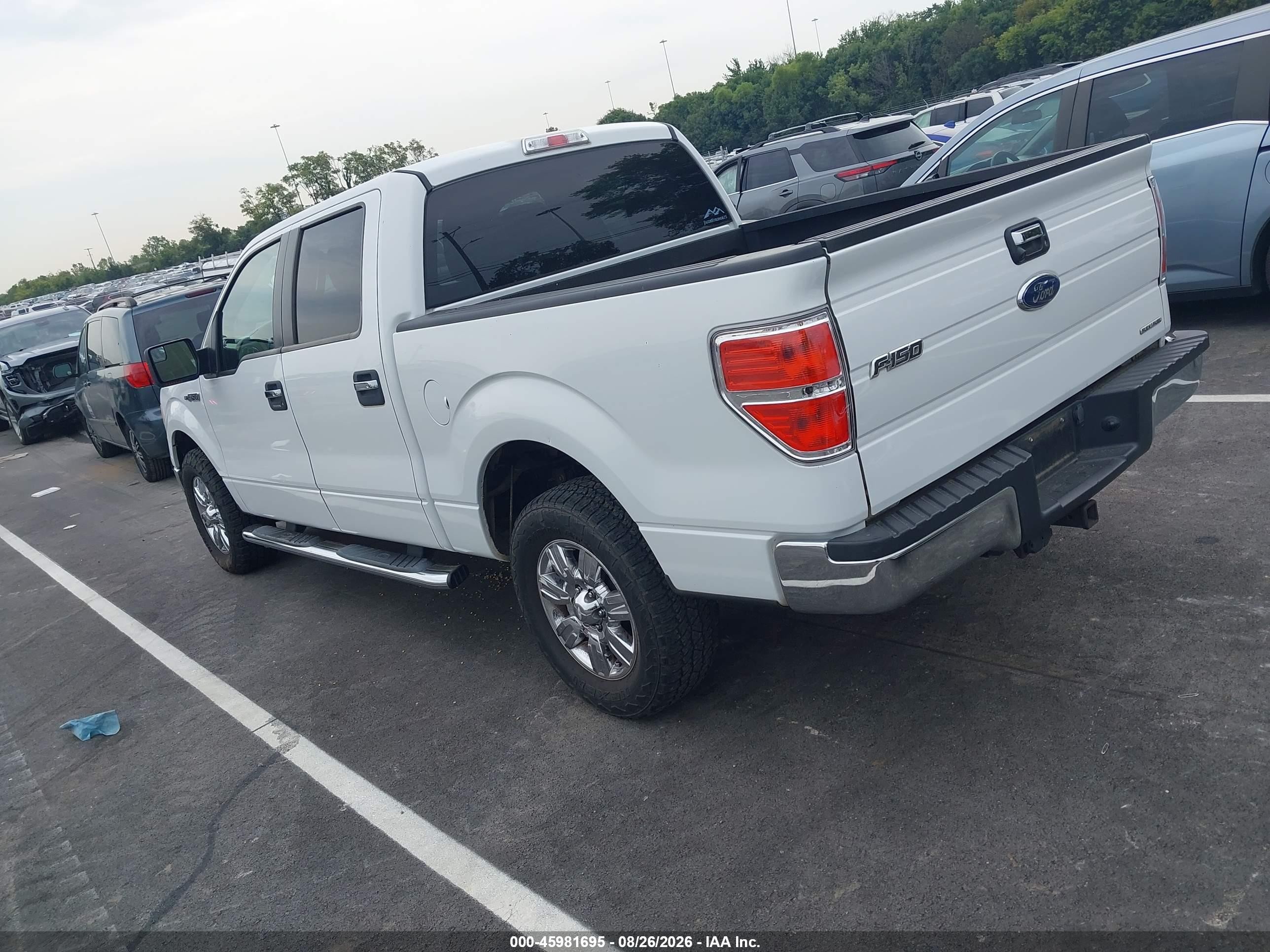 2011 Ford F-150 Xlt White vin: 1FTFW1CF9BFA16518
