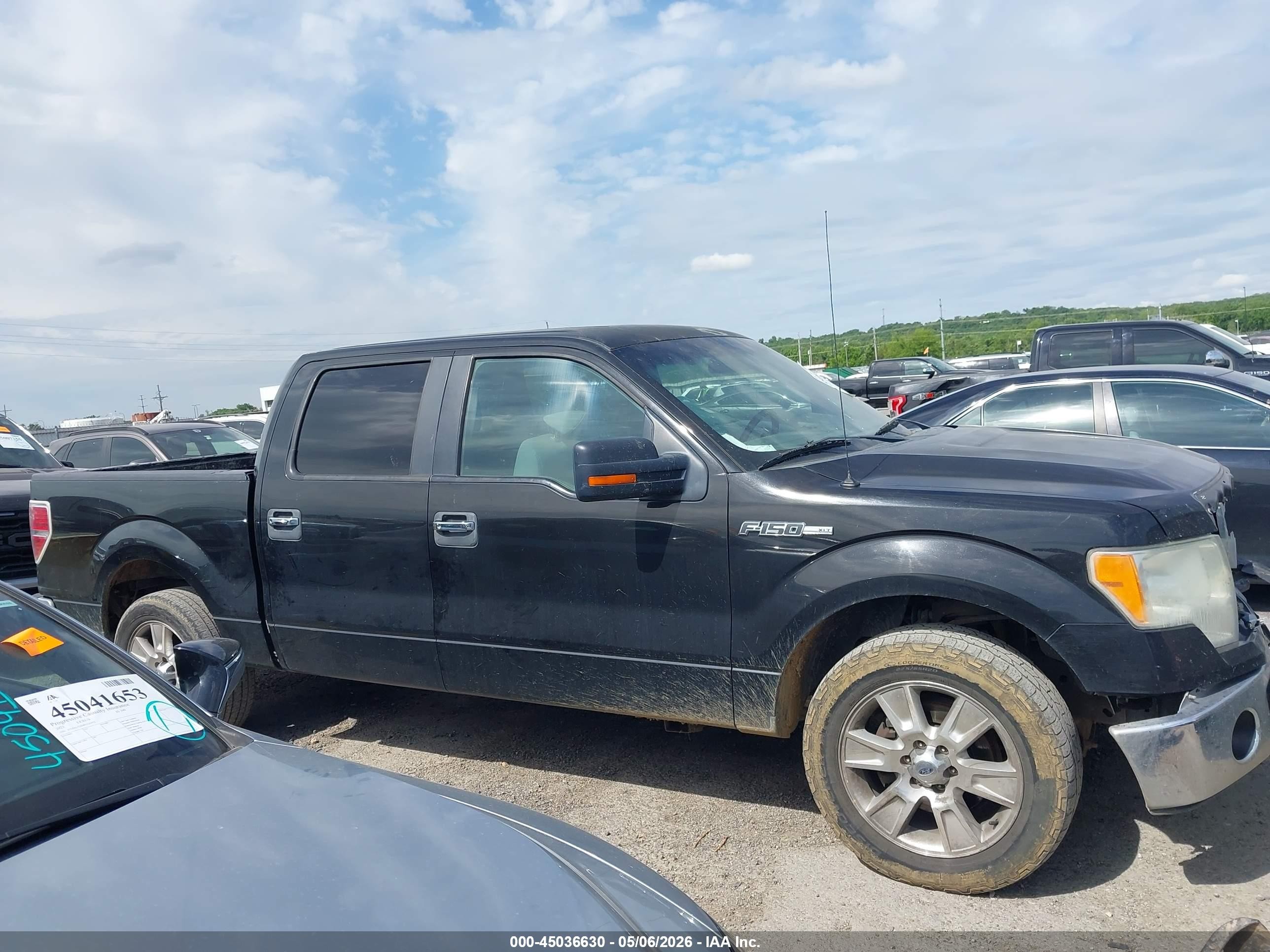 2011 Ford F-150 Xlt Black vin: 1FTFW1CF9BKD56145