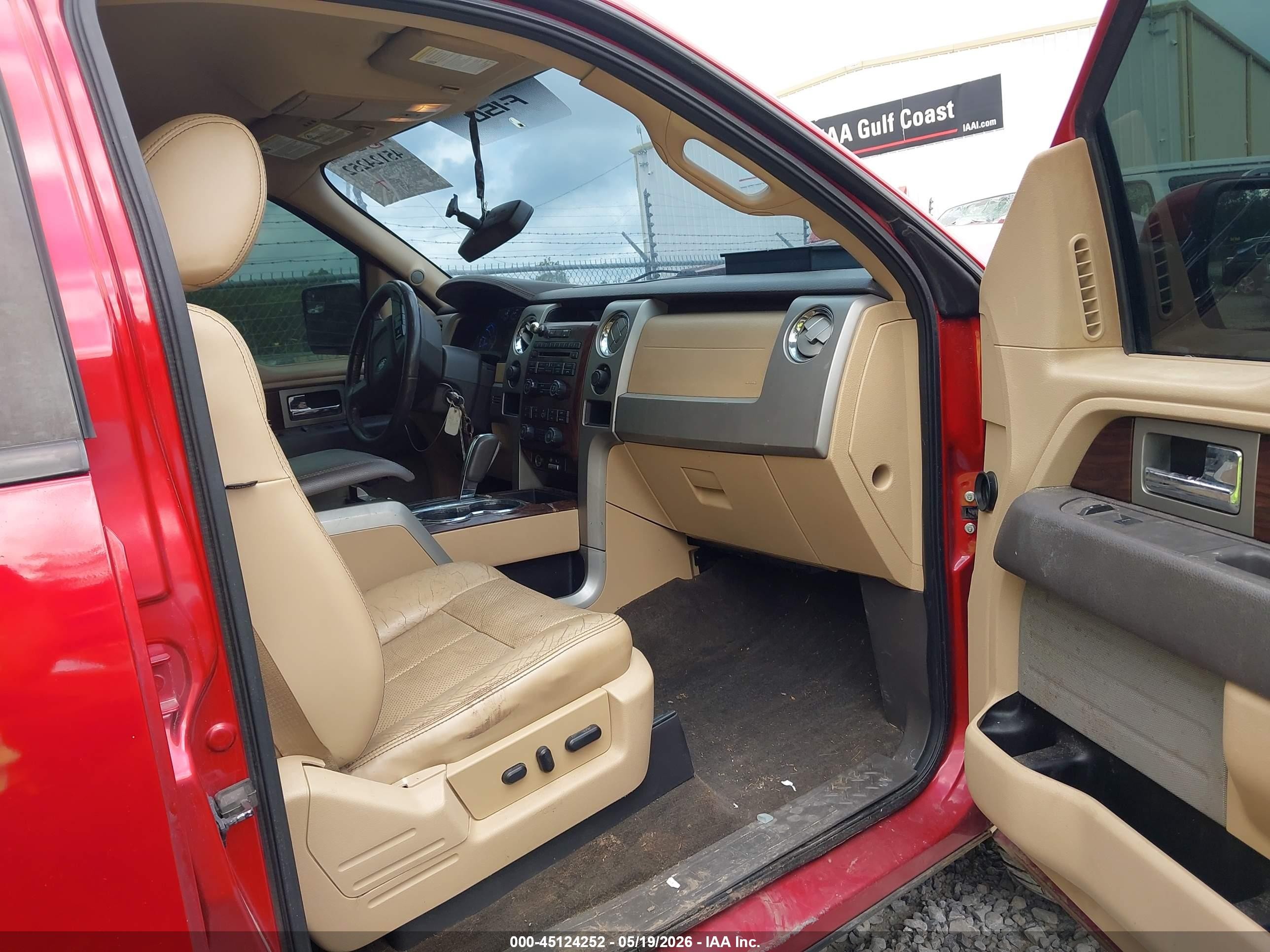 2012 Ford F-150 Lariat Red vin: 1FTFW1CF9CKD99837