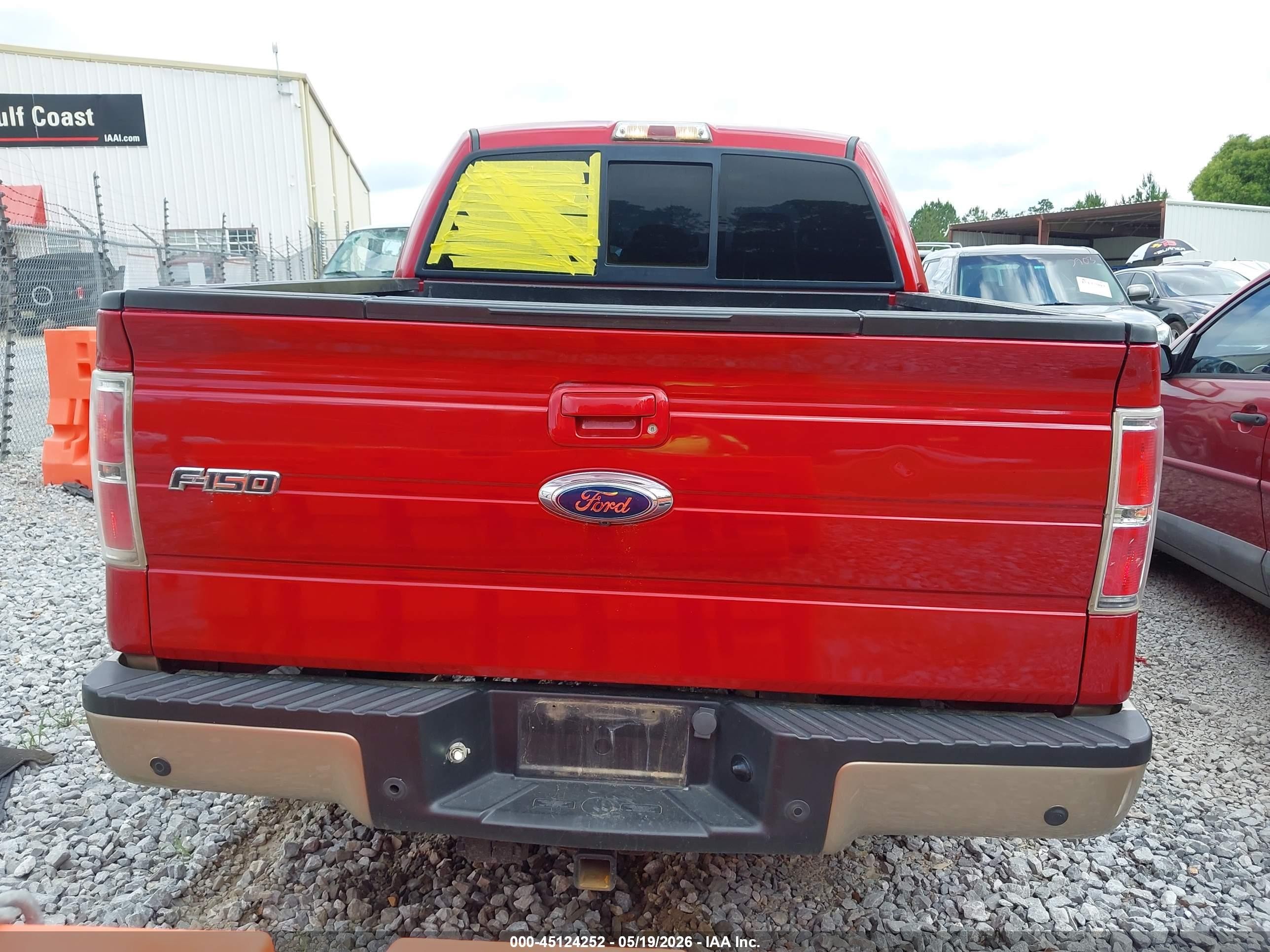 2012 Ford F-150 Lariat Red vin: 1FTFW1CF9CKD99837