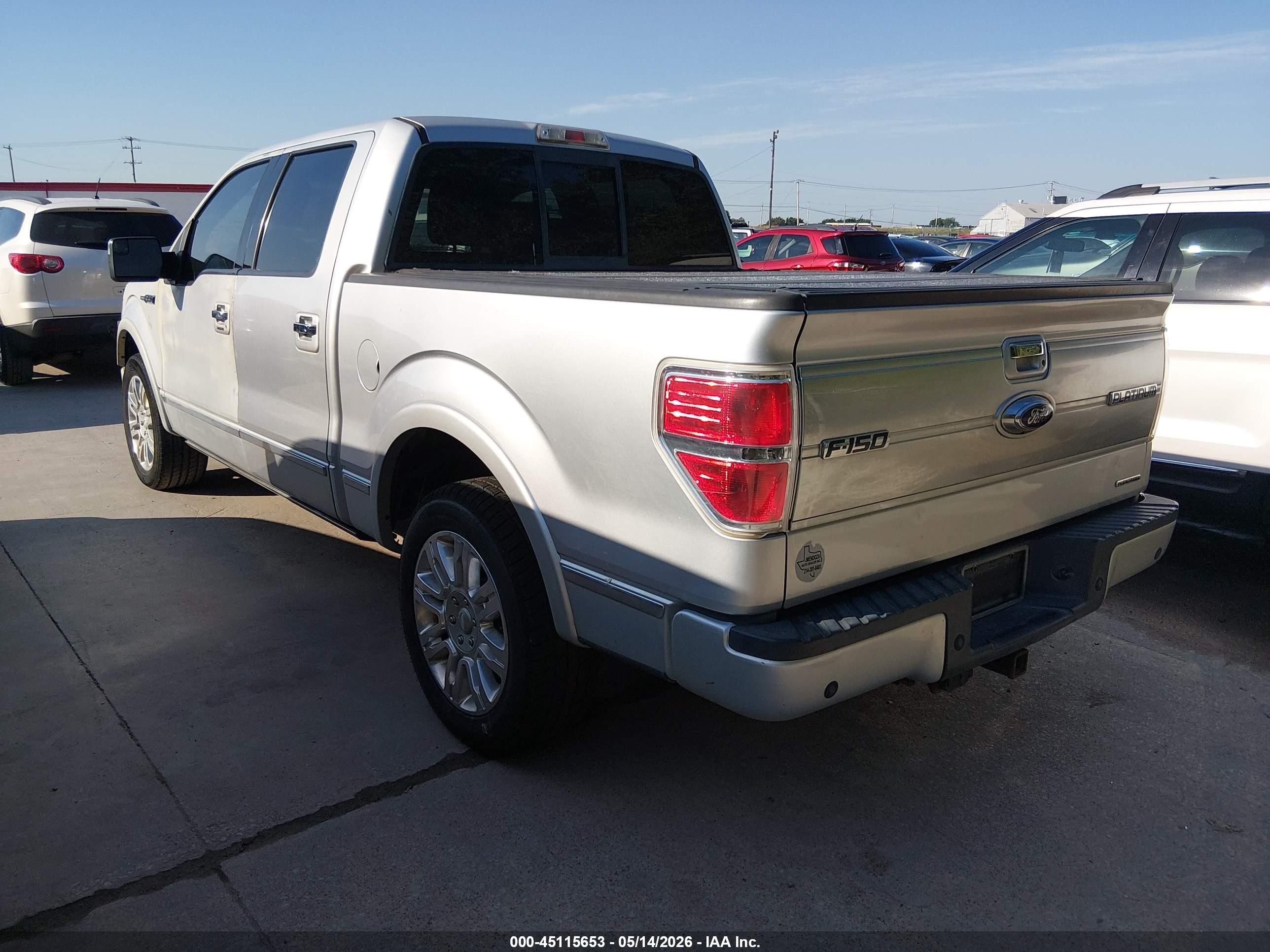 2013 Ford F-150 Platinum Silver vin: 1FTFW1CF9DFA04629