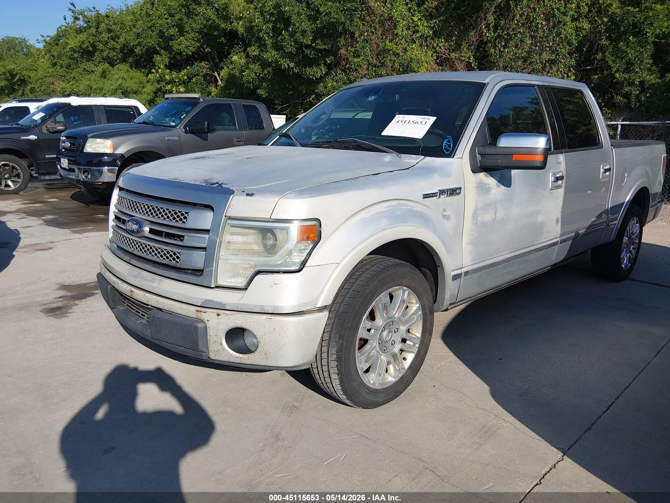 2013 Ford F-150 Platinum Silver vin: 1FTFW1CF9DFA04629
