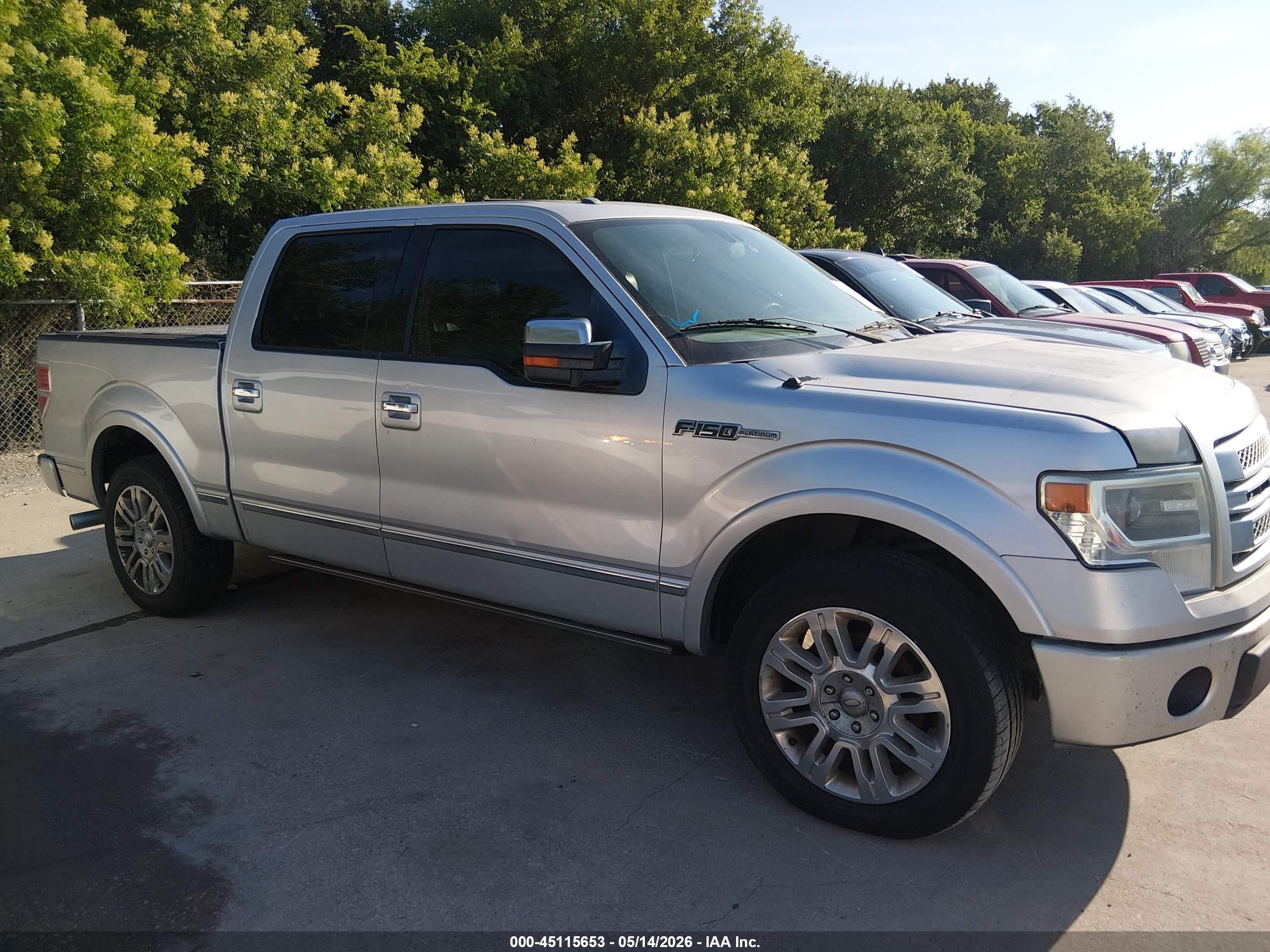 2013 Ford F-150 Platinum Silver vin: 1FTFW1CF9DFA04629
