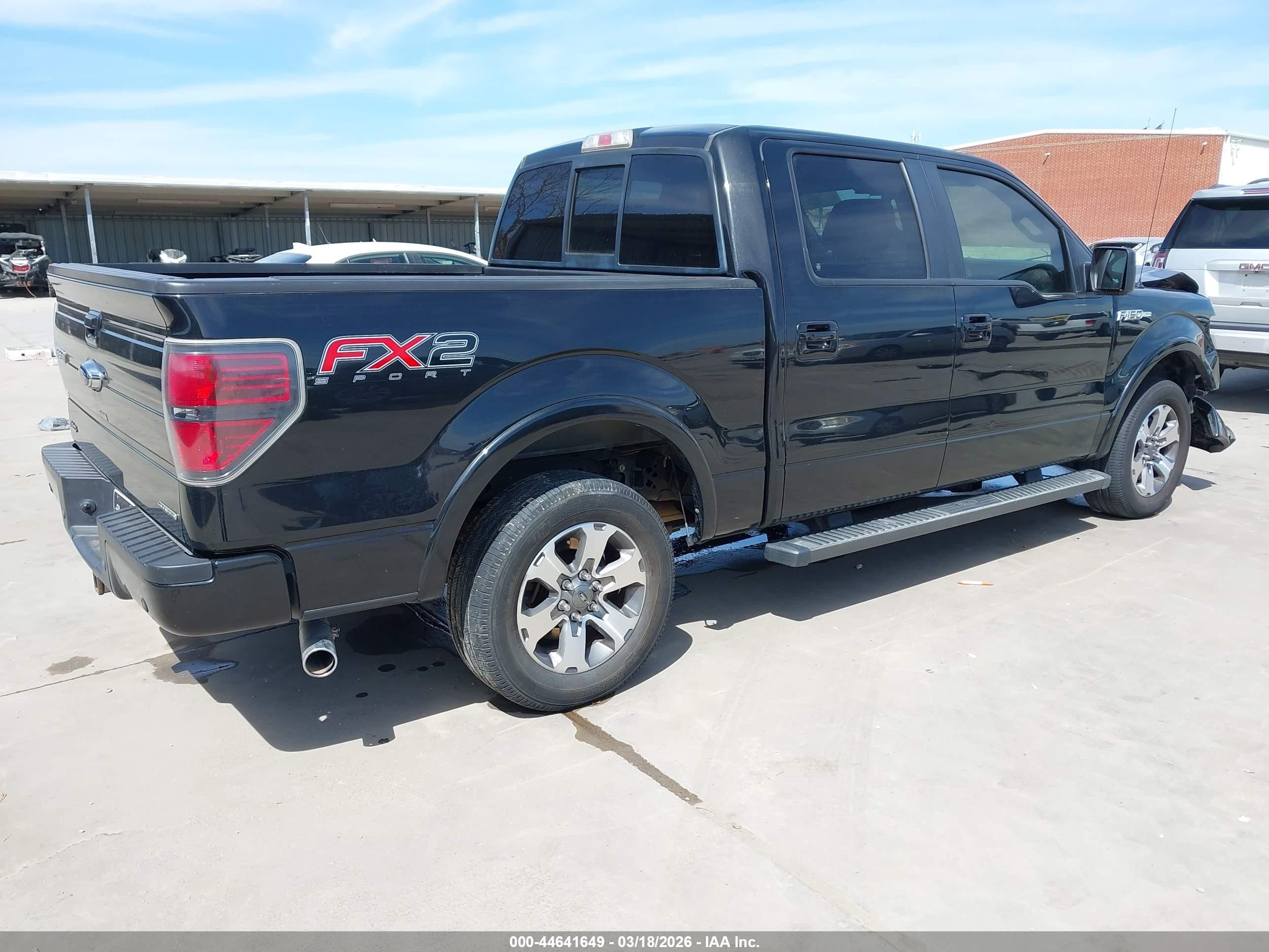 2013 Ford F-150 Fx2 Black vin: 1FTFW1CF9DFD48106