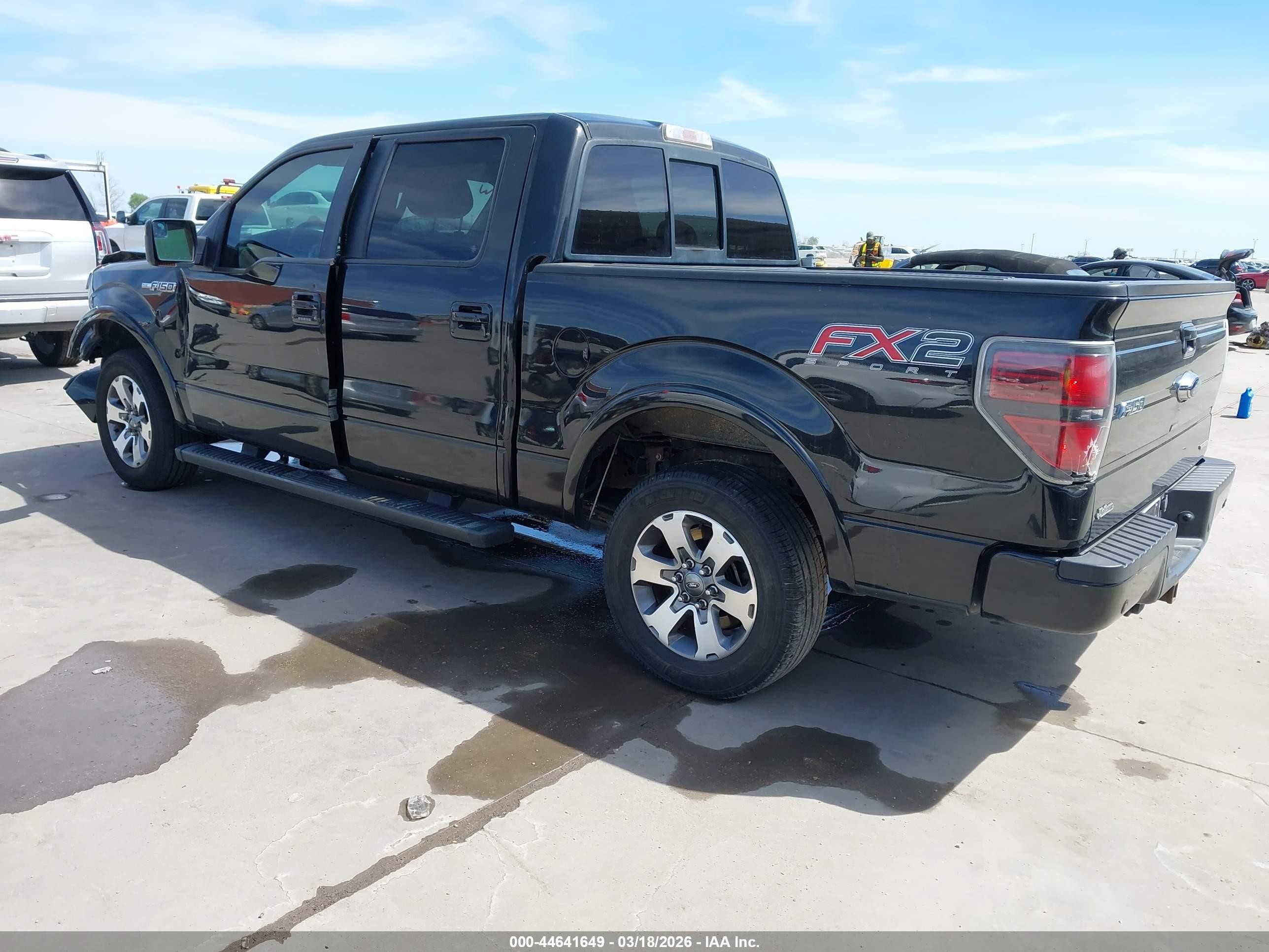 2013 Ford F-150 Fx2 Black vin: 1FTFW1CF9DFD48106