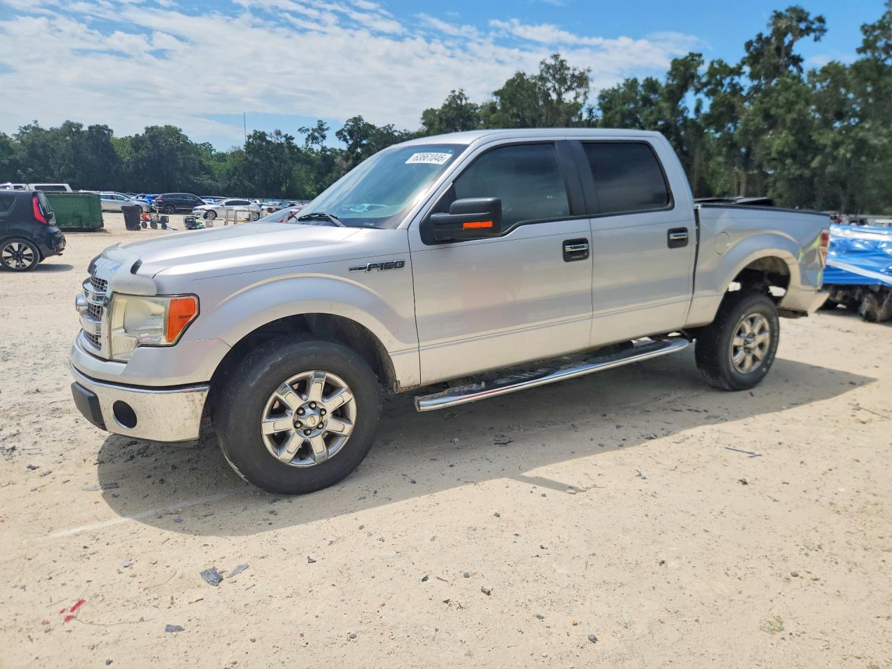 2013 Ford F150 Supercrew Silver vin: 1FTFW1CF9DKD18806