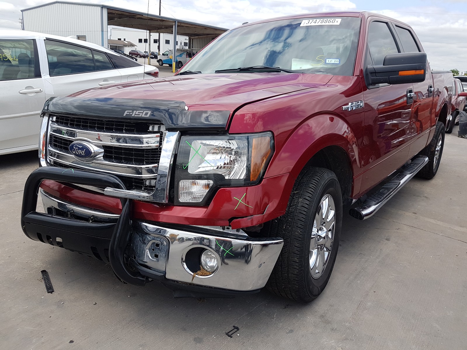2013 Ford F150 Supercrew Maroon vin: 1FTFW1CF9DKE38993