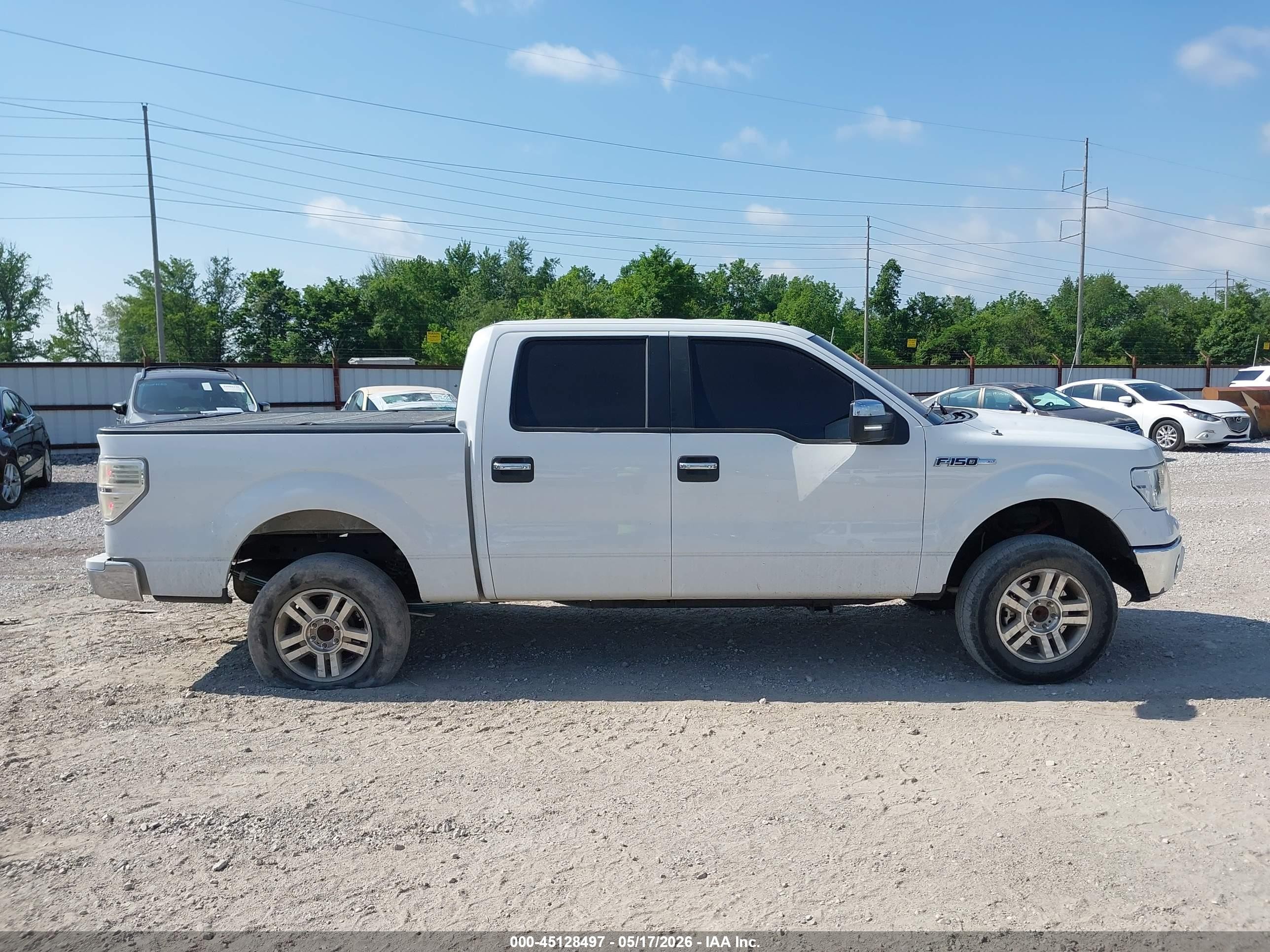 2013 Ford F-150 Xlt White vin: 1FTFW1CF9DKG49210