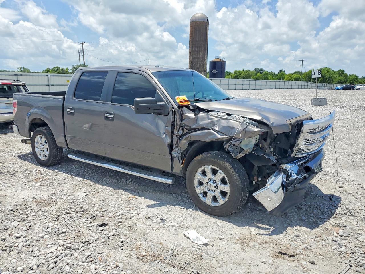 2014 Ford F150 Supercrew Gray vin: 1FTFW1CF9EFA23392