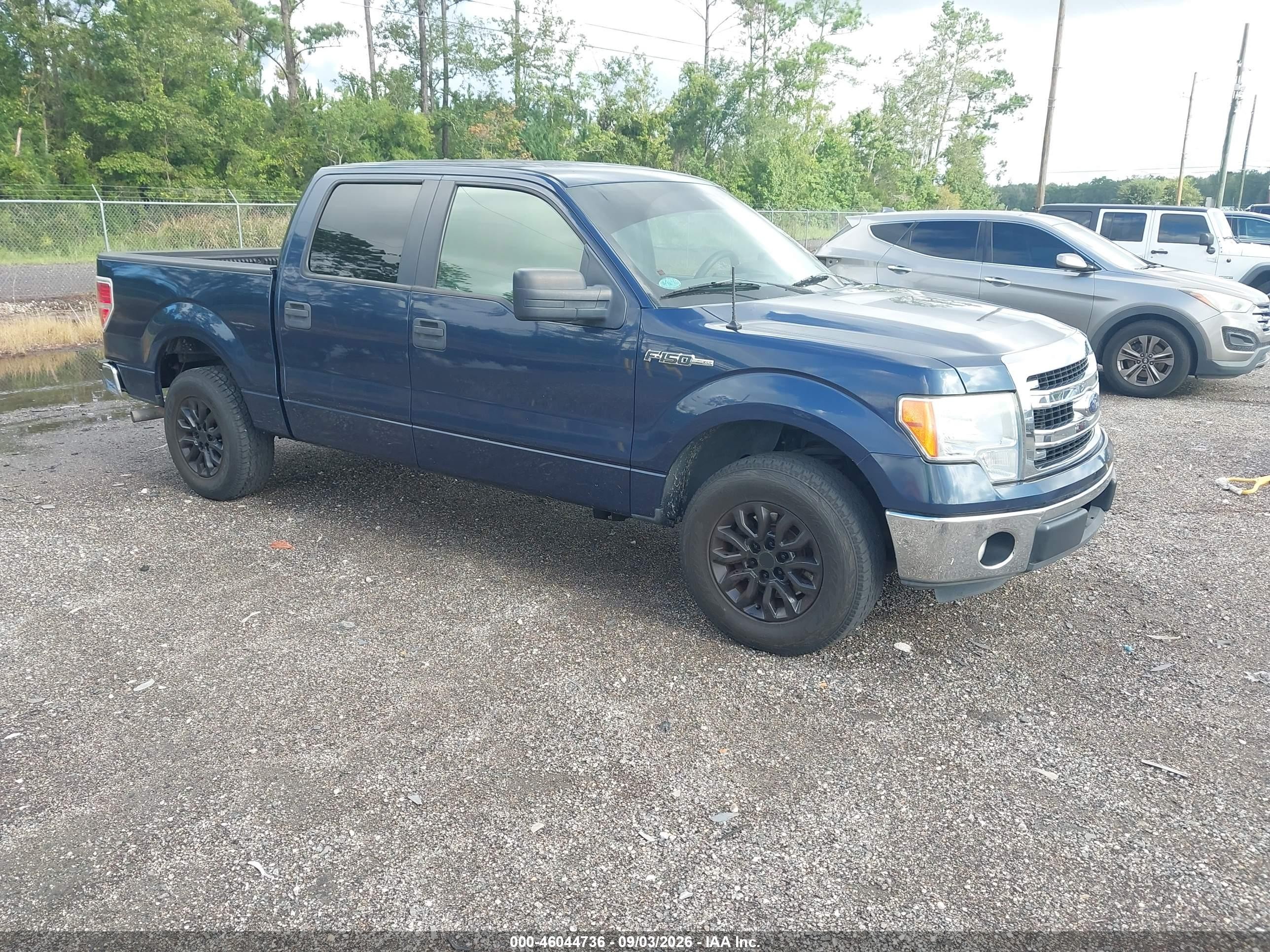 2014 Ford F-150 Xlt Blue vin: 1FTFW1CF9EFA94480