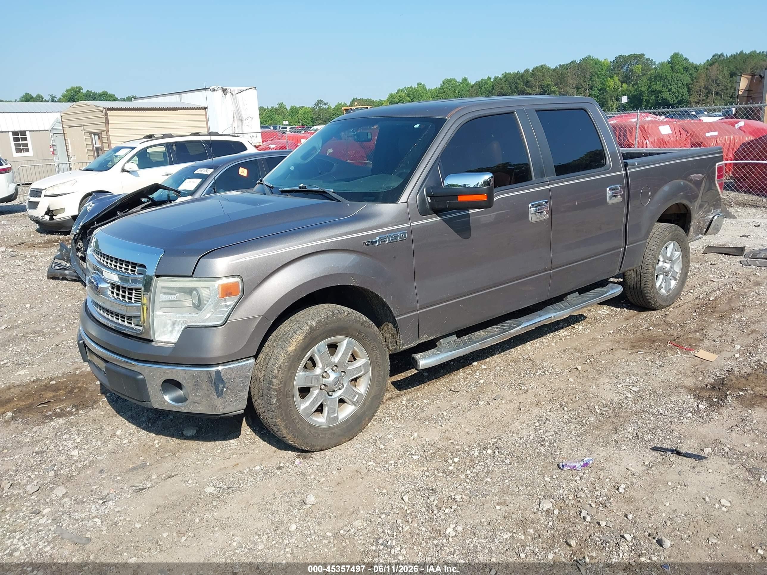 2014 Ford F-150 Xlt Gray vin: 1FTFW1CF9EKD01182