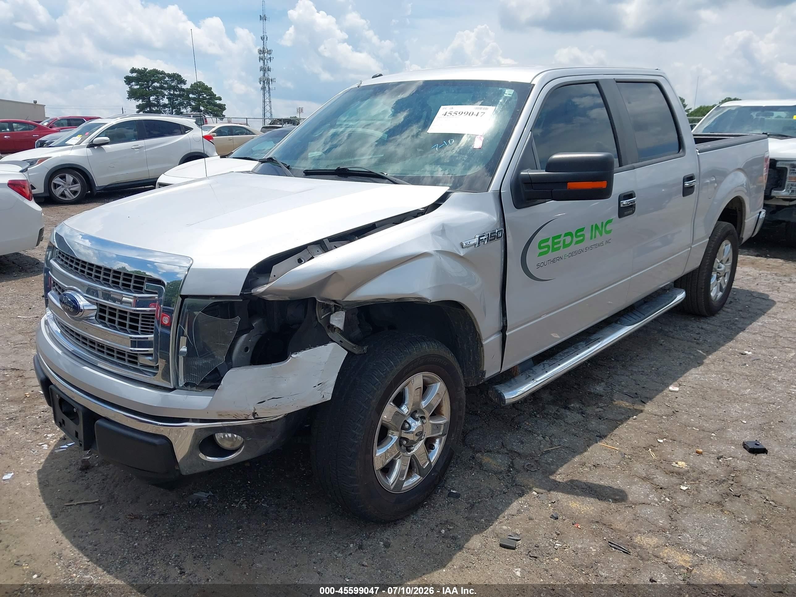 2014 Ford F-150 Xlt Silver vin: 1FTFW1CF9EKE62681