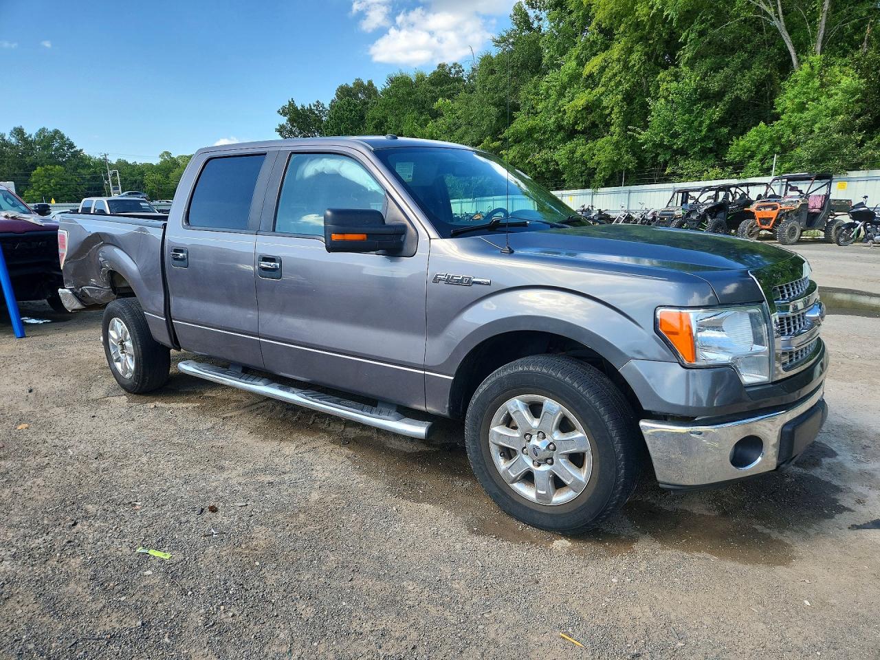 2014 Ford F150 Supercrew Gray vin: 1FTFW1CF9EKF87180