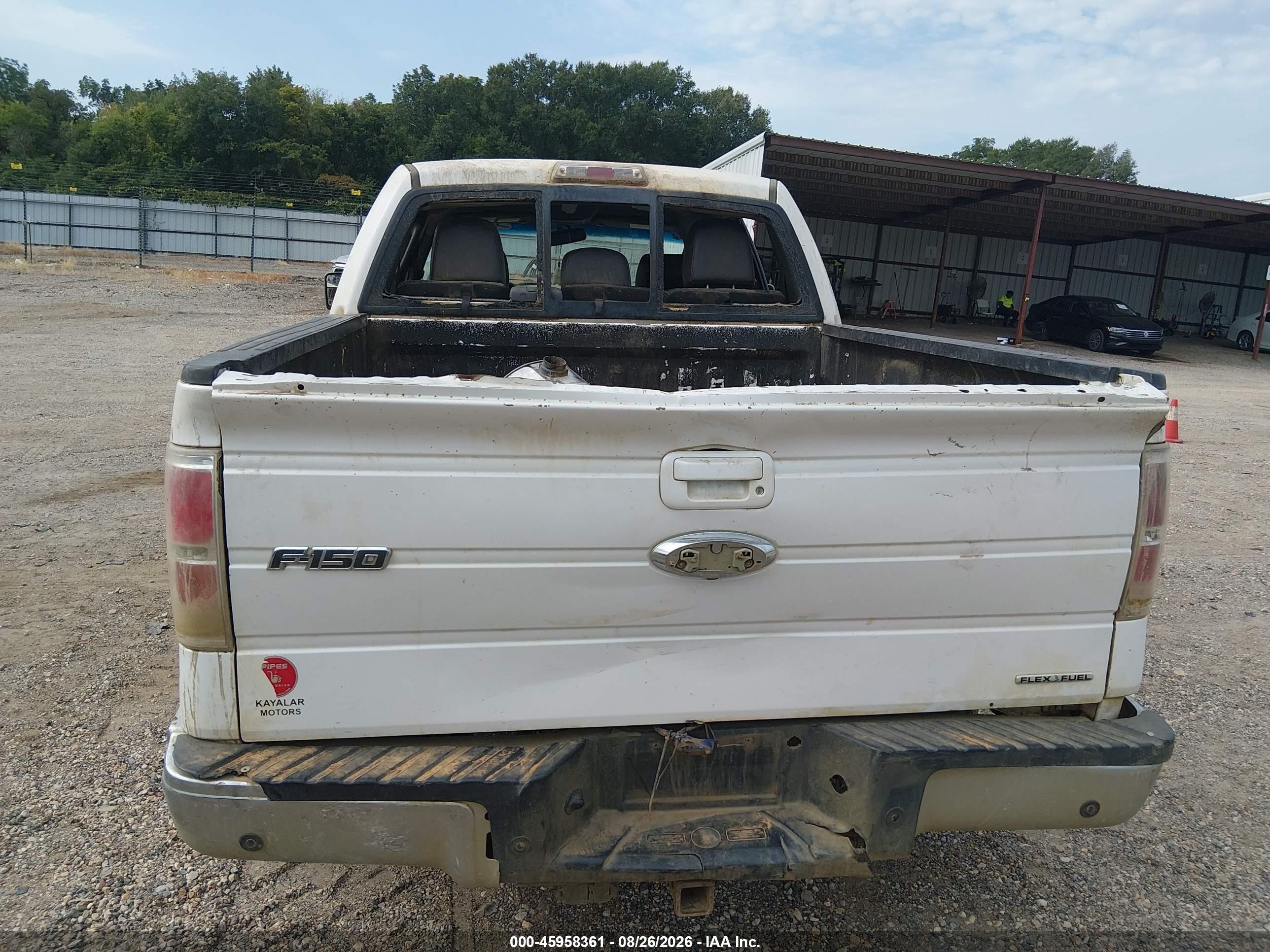 2012 Ford F-150 Lariat White vin: 1FTFW1CFXCFC55660