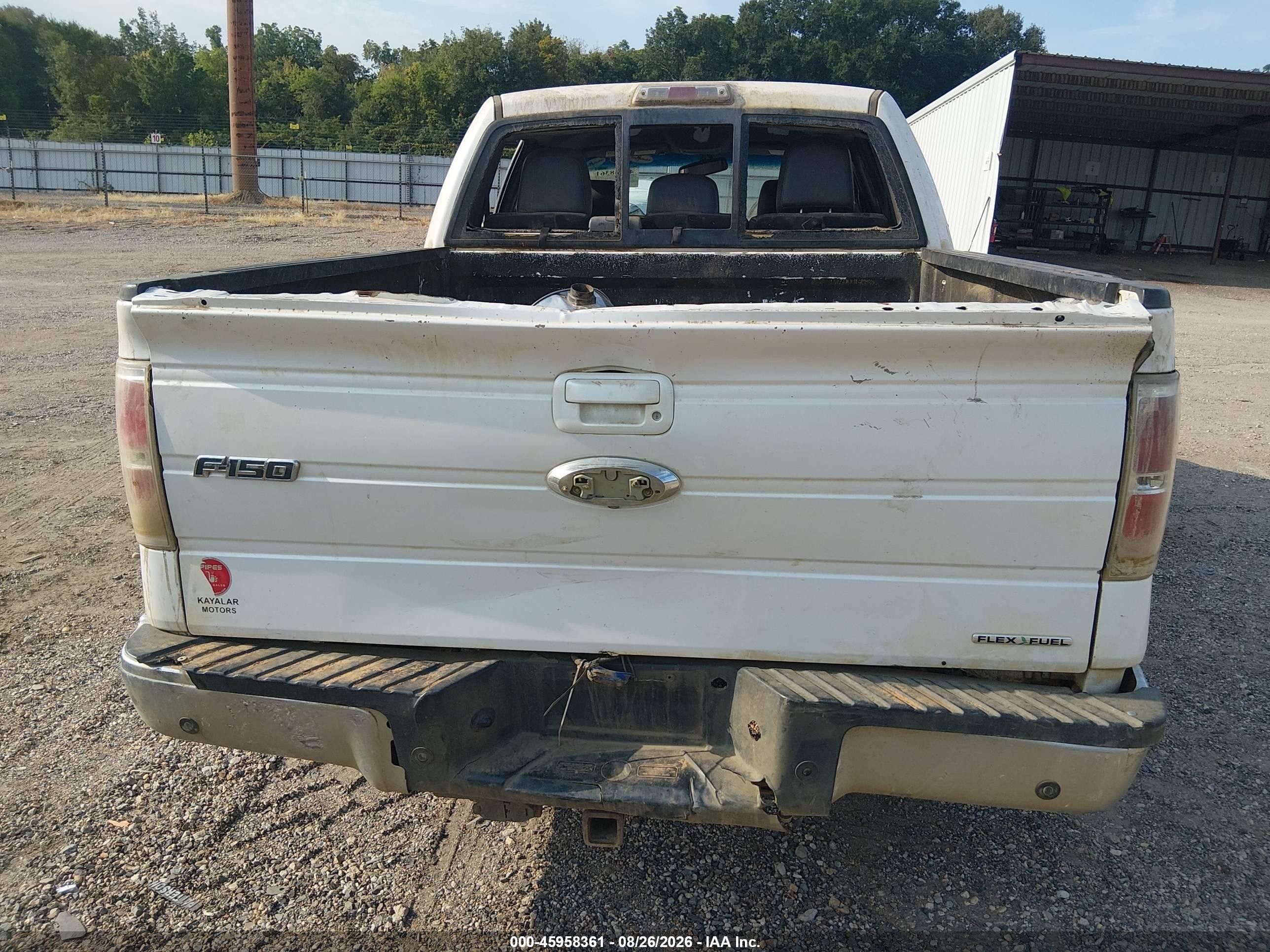 2012 Ford F-150 Lariat White vin: 1FTFW1CFXCFC55660