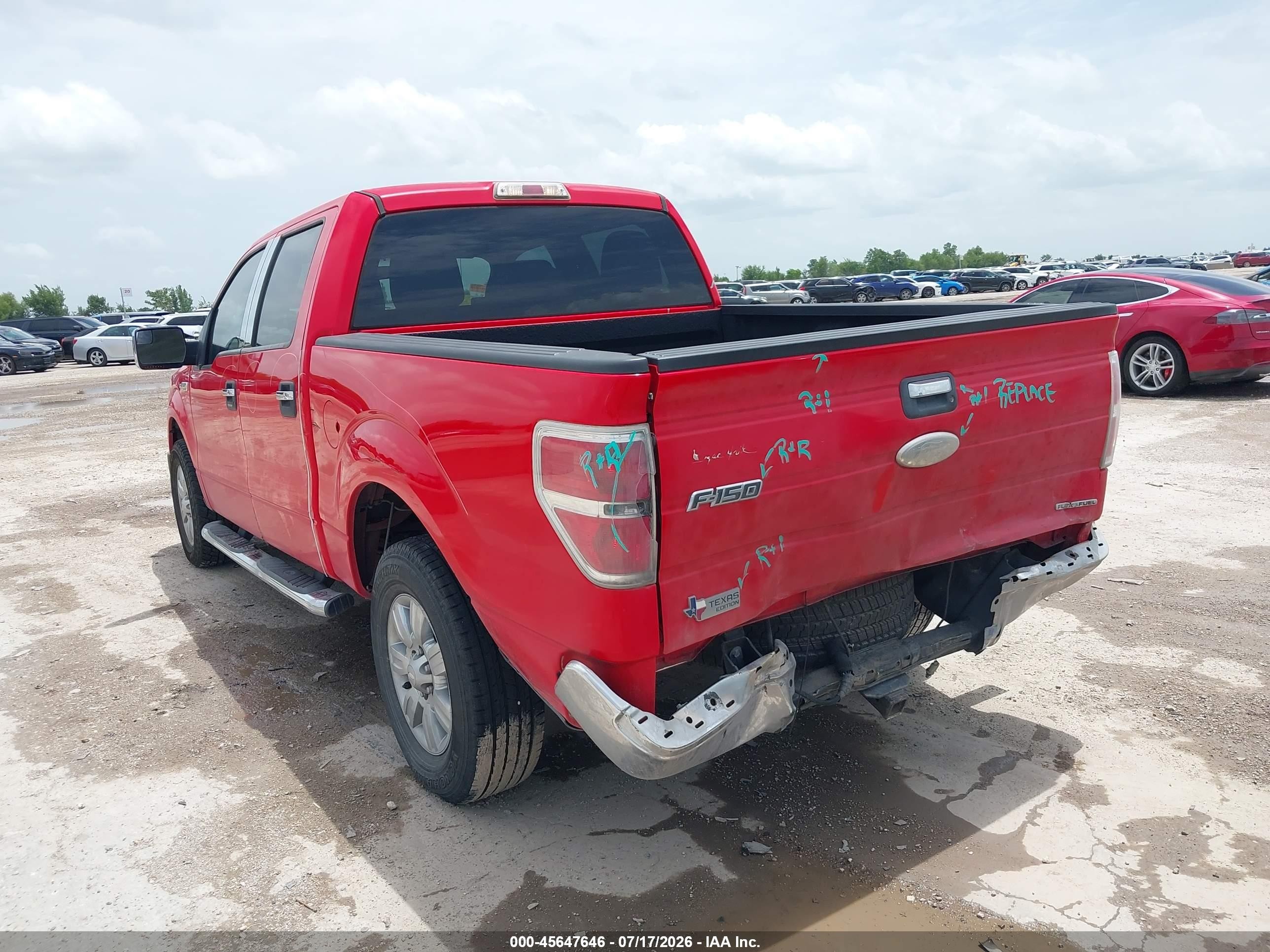 2012 Ford F-150 Xlt Red vin: 1FTFW1CFXCKD35807