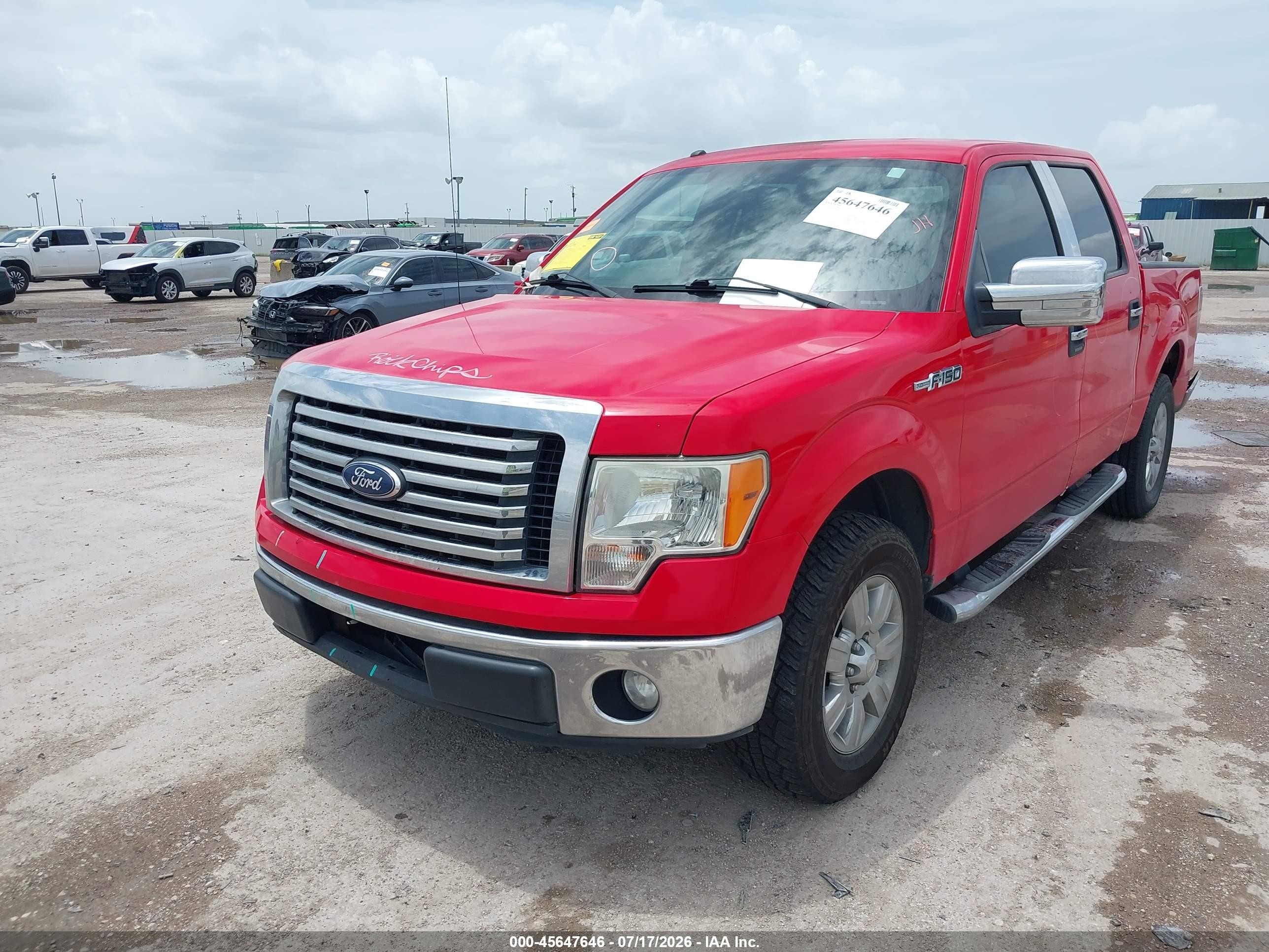 2012 Ford F-150 Xlt Red vin: 1FTFW1CFXCKD35807