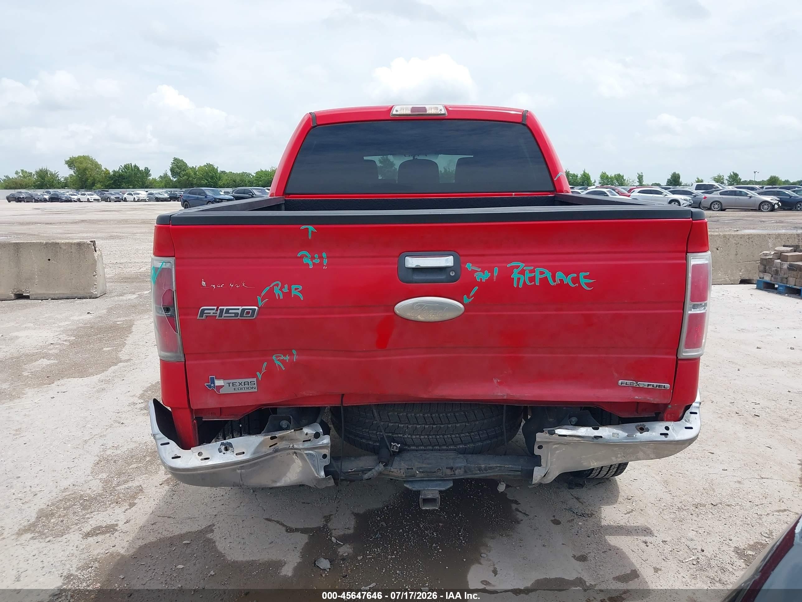 2012 Ford F-150 Xlt Red vin: 1FTFW1CFXCKD35807