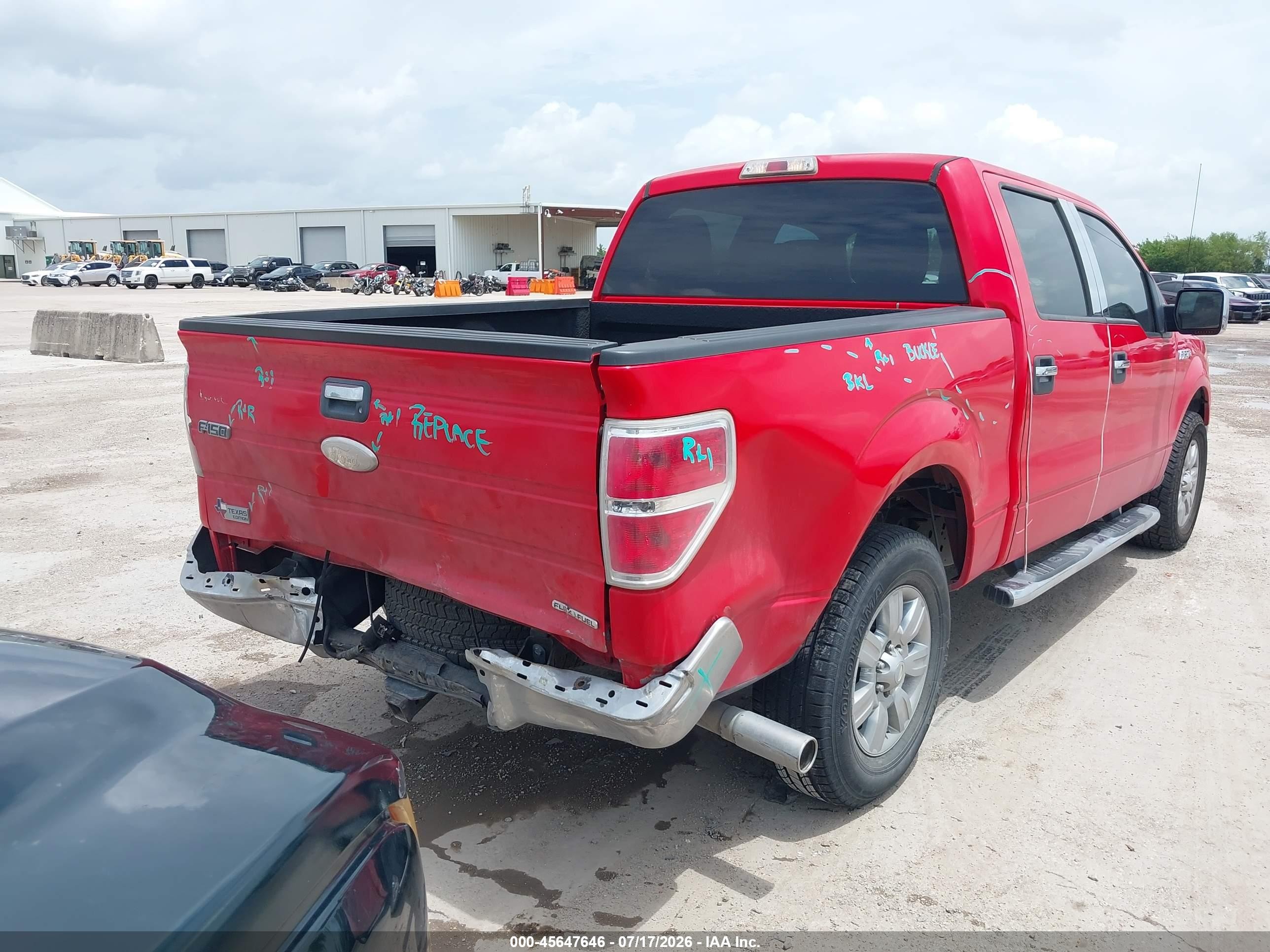 2012 Ford F-150 Xlt Red vin: 1FTFW1CFXCKD35807