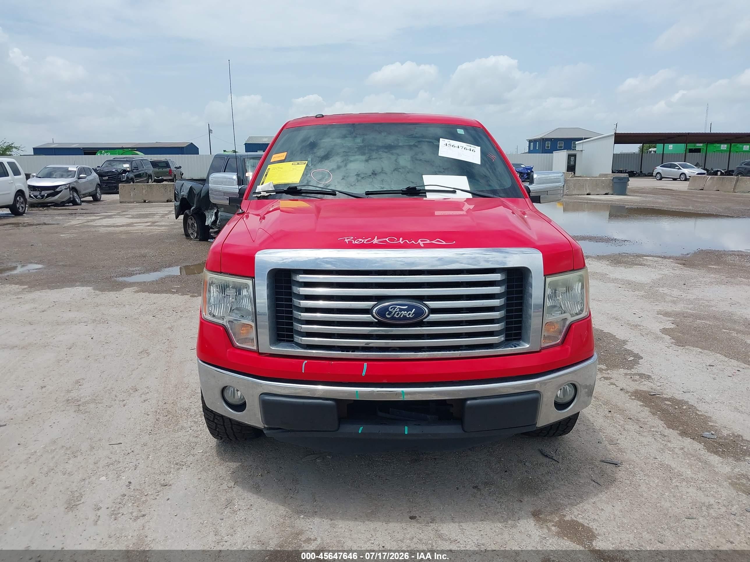 2012 Ford F-150 Xlt Red vin: 1FTFW1CFXCKD35807