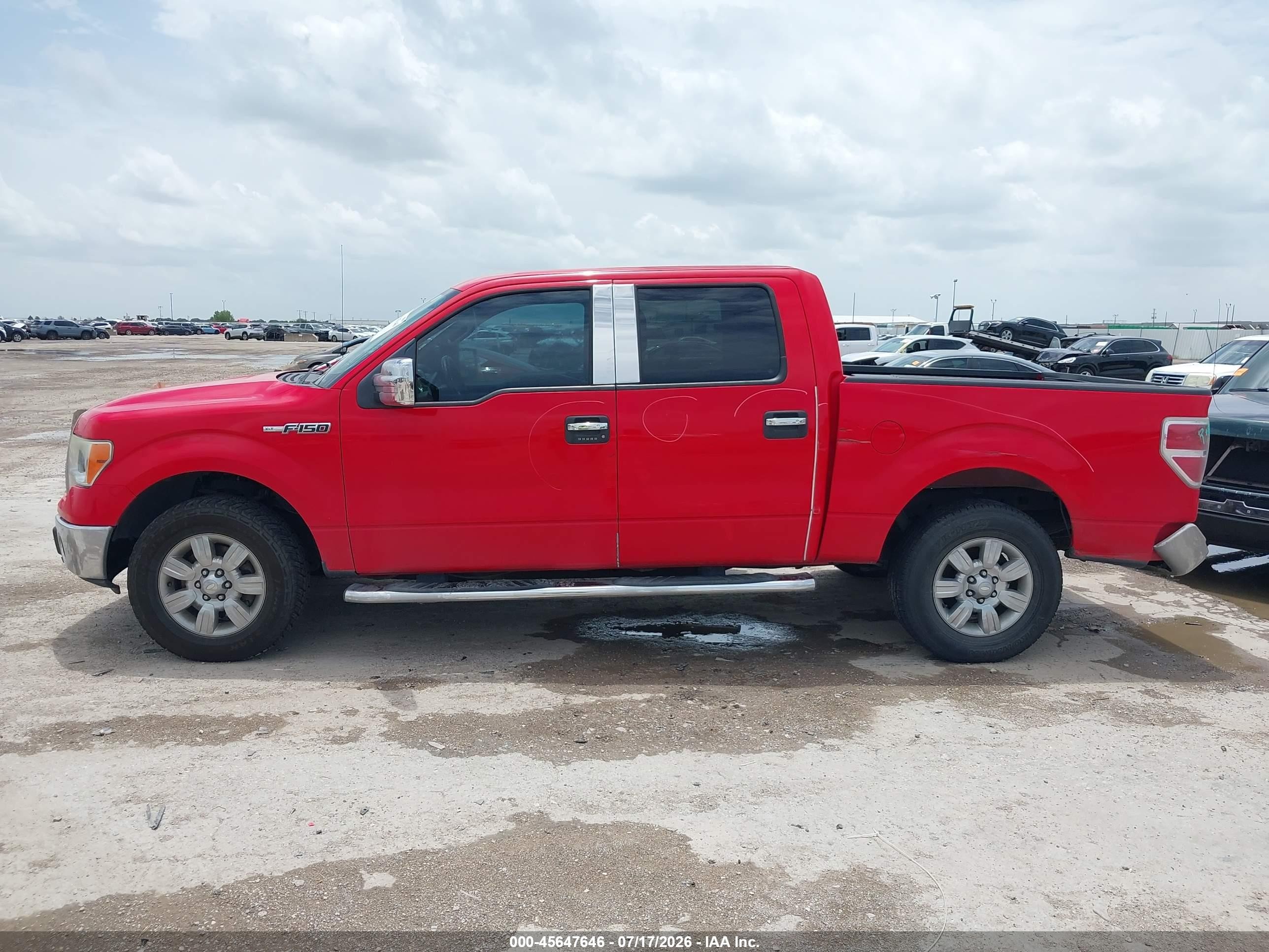 2012 Ford F-150 Xlt Red vin: 1FTFW1CFXCKD35807