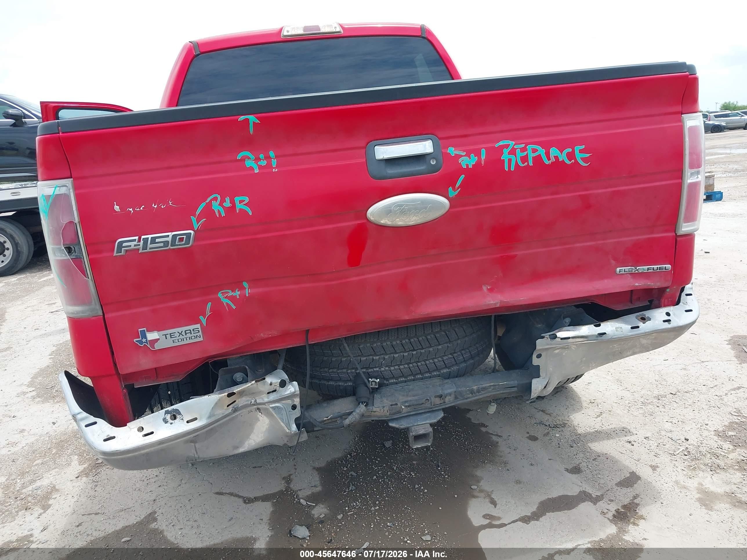 2012 Ford F-150 Xlt Red vin: 1FTFW1CFXCKD35807