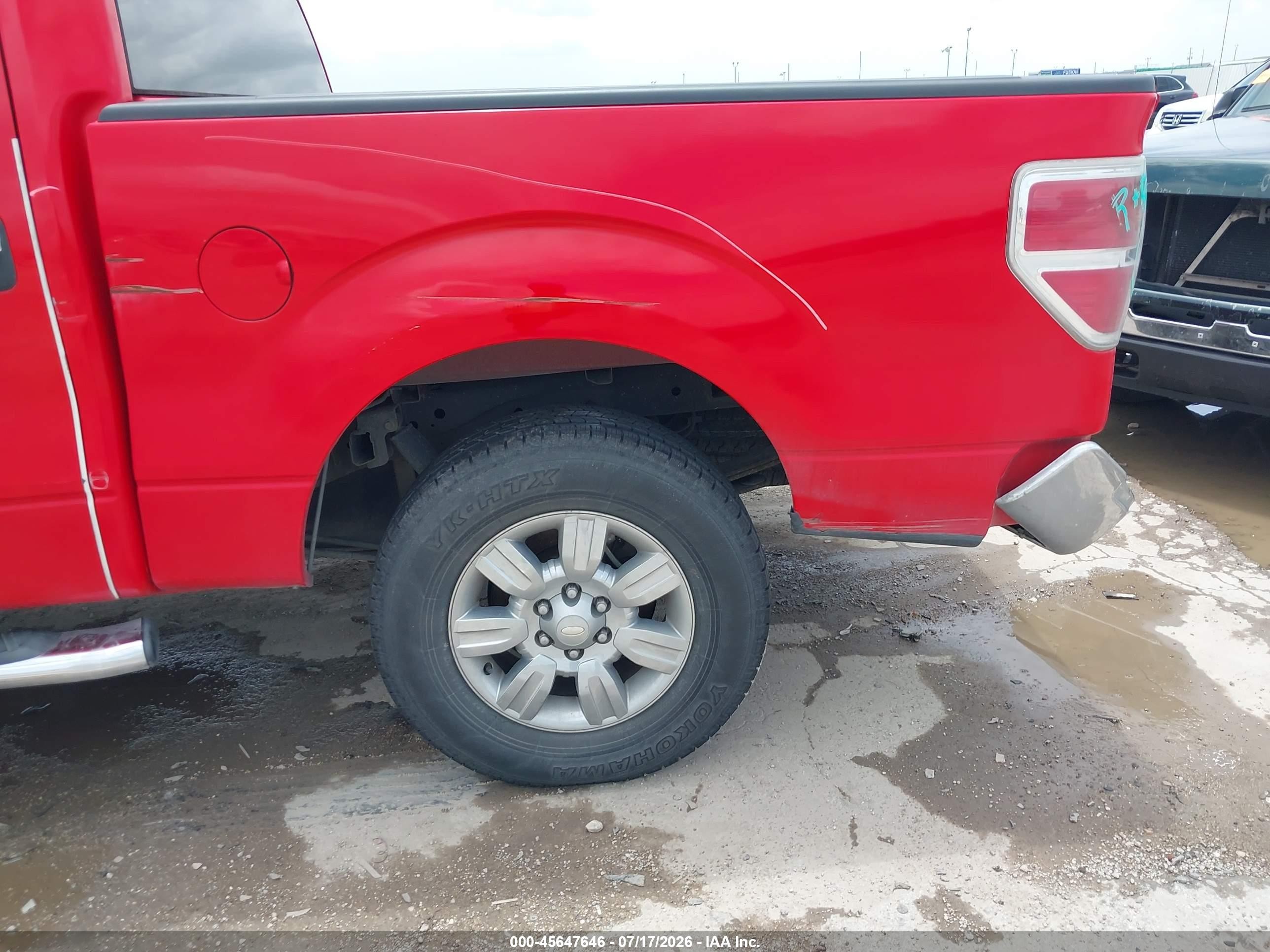 2012 Ford F-150 Xlt Red vin: 1FTFW1CFXCKD35807