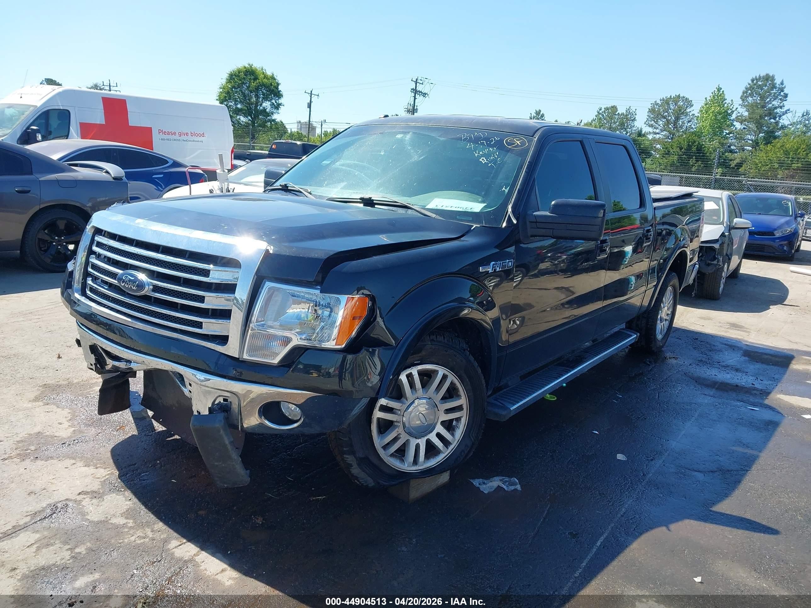 2013 Ford F-150 Lariat Черный vin: 1FTFW1CFXDFA73832