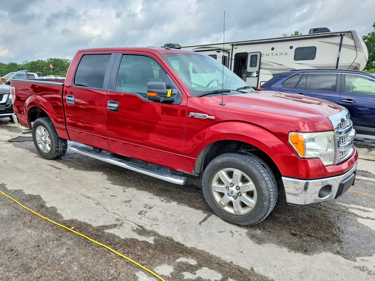 2013 Ford F150 Supercrew Red vin: 1FTFW1CFXDFE04344