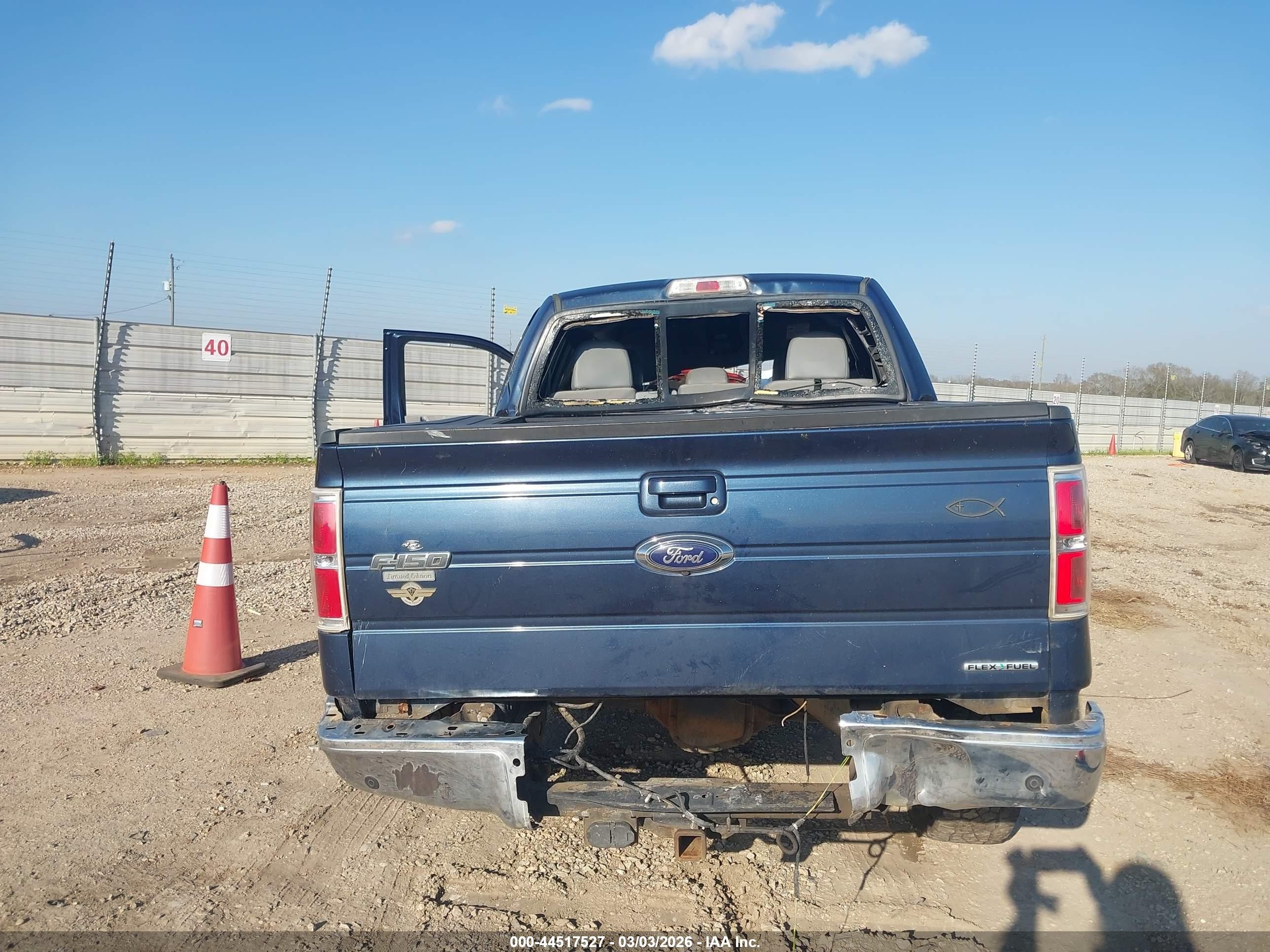 2013 Ford F-150 Lariat Blue vin: 1FTFW1CFXDKF63503