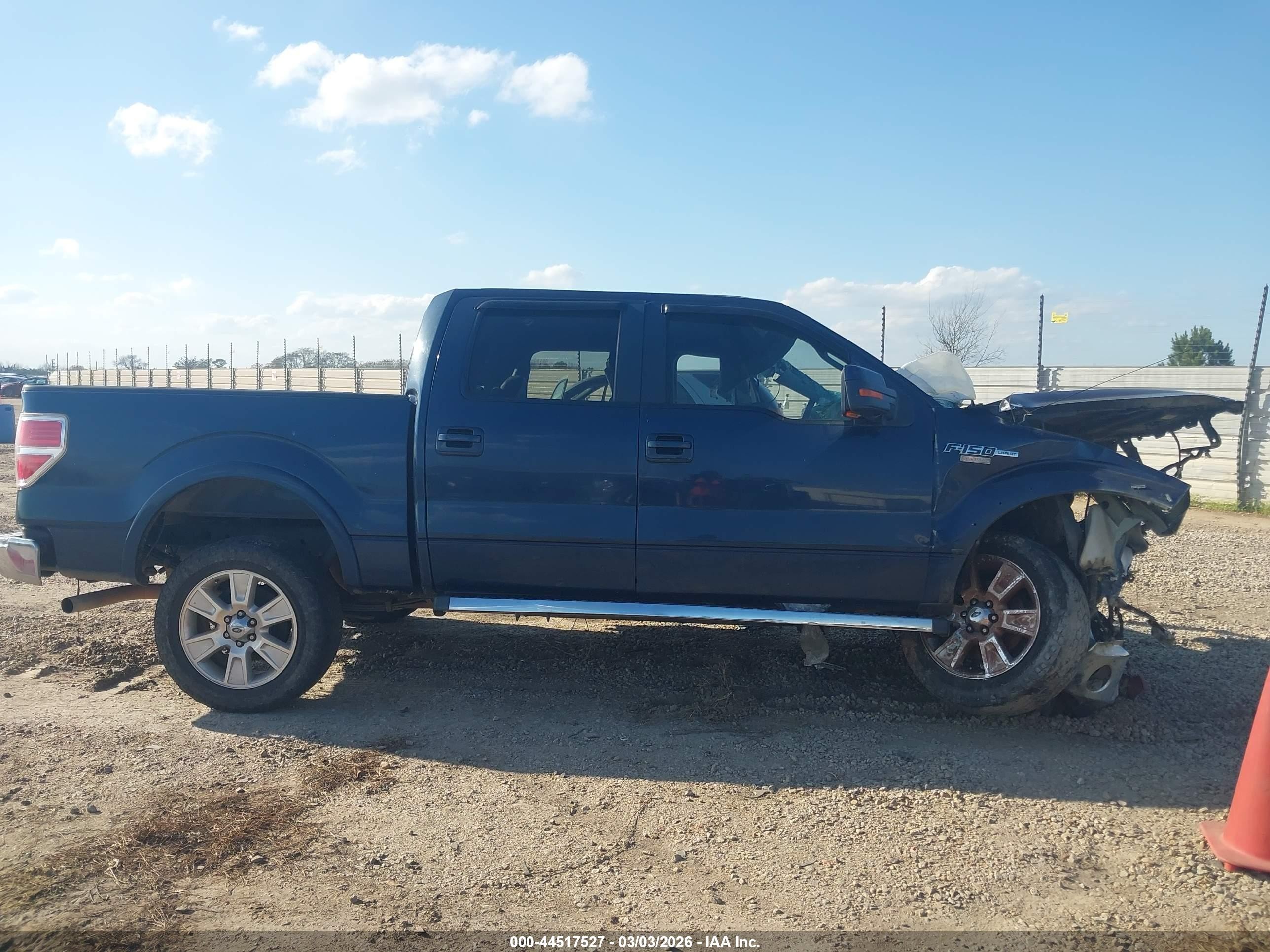 2013 Ford F-150 Lariat Blue vin: 1FTFW1CFXDKF63503