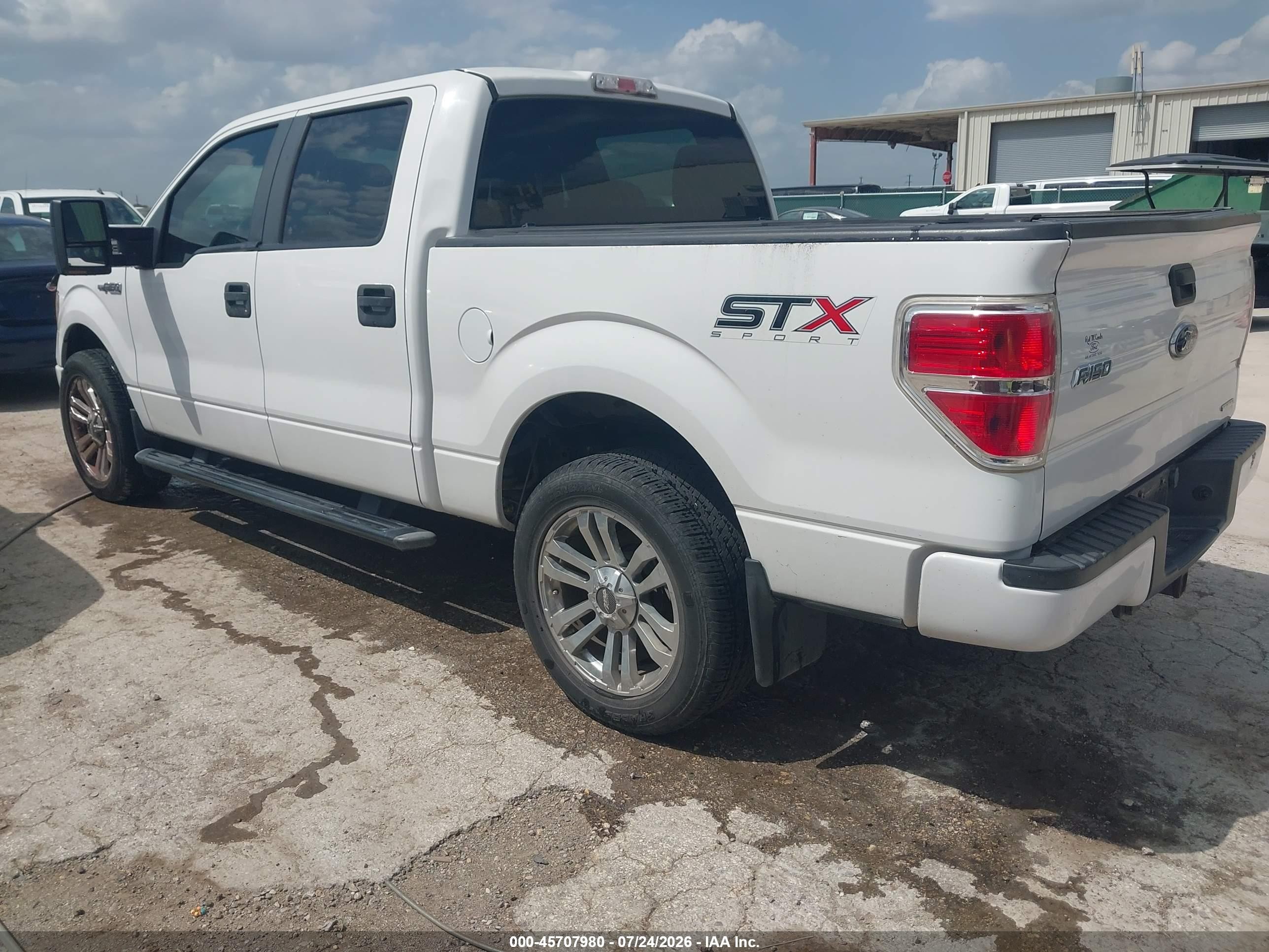 2014 Ford F-150 Stx White vin: 1FTFW1CFXEFA27984